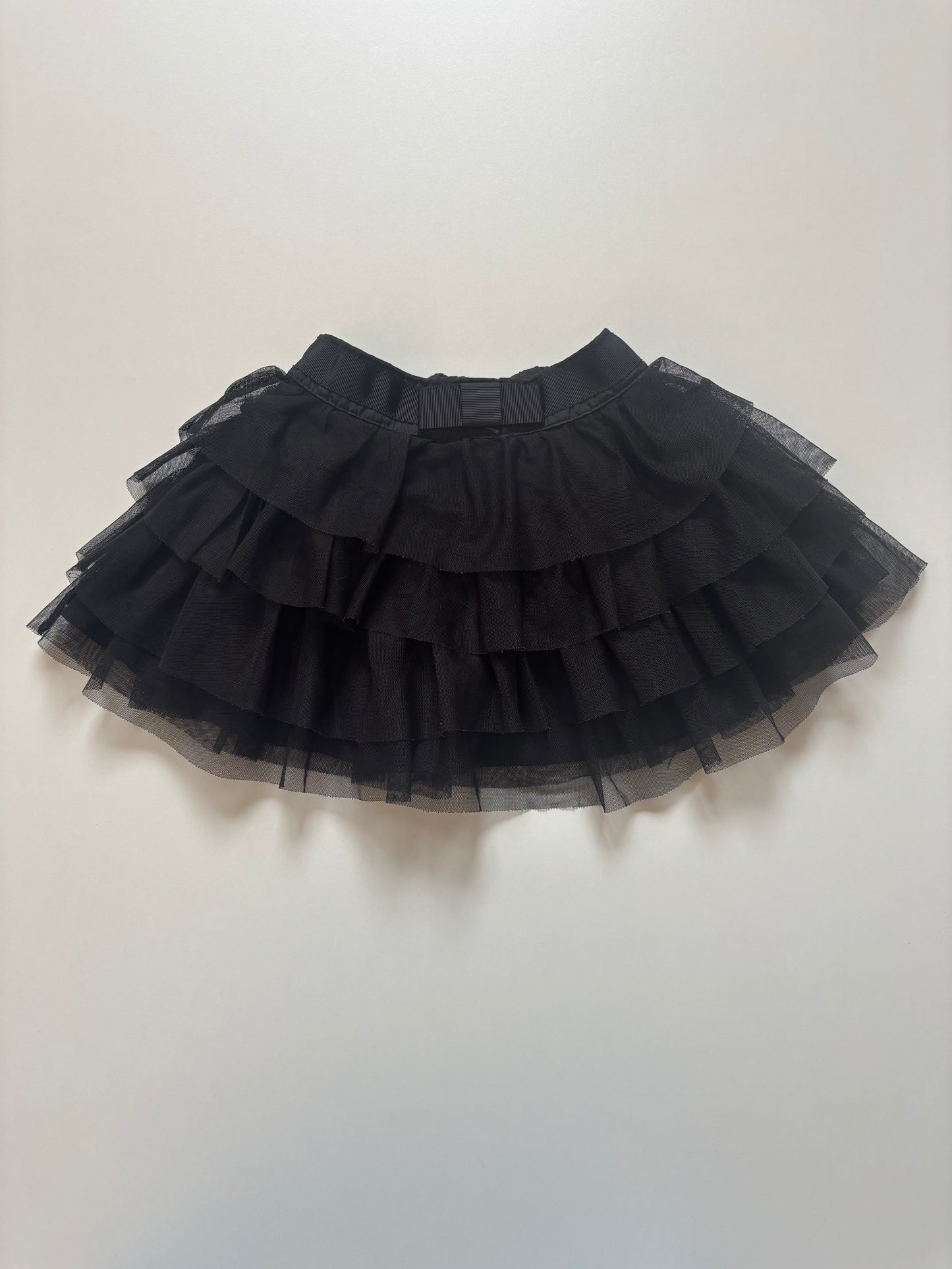 Black Layered Tulle Skirt