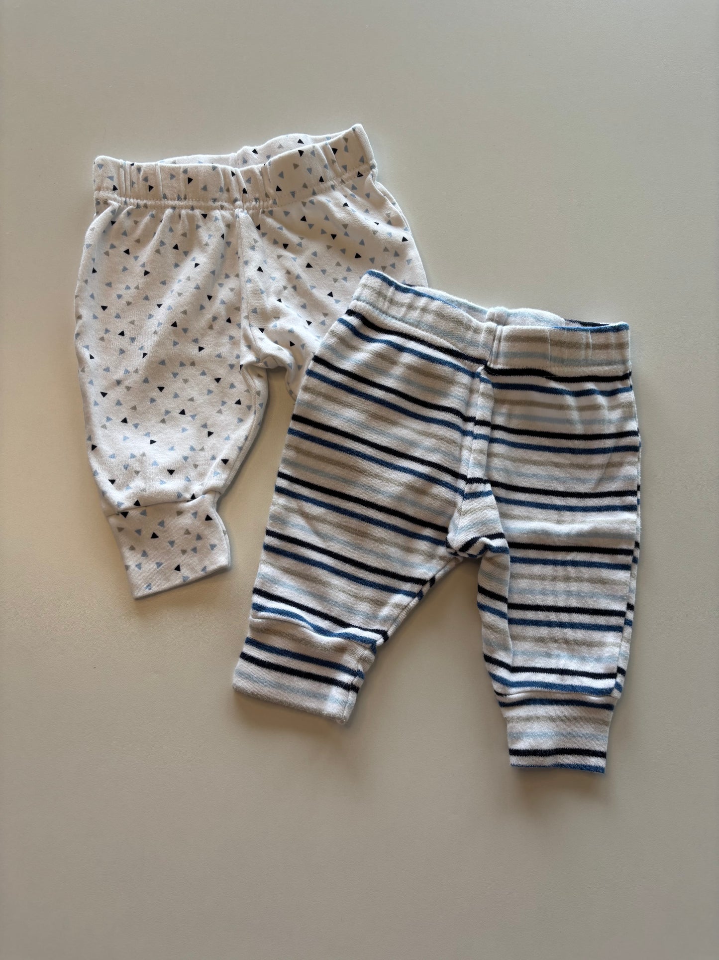 2 Pairs White & Blue Pants