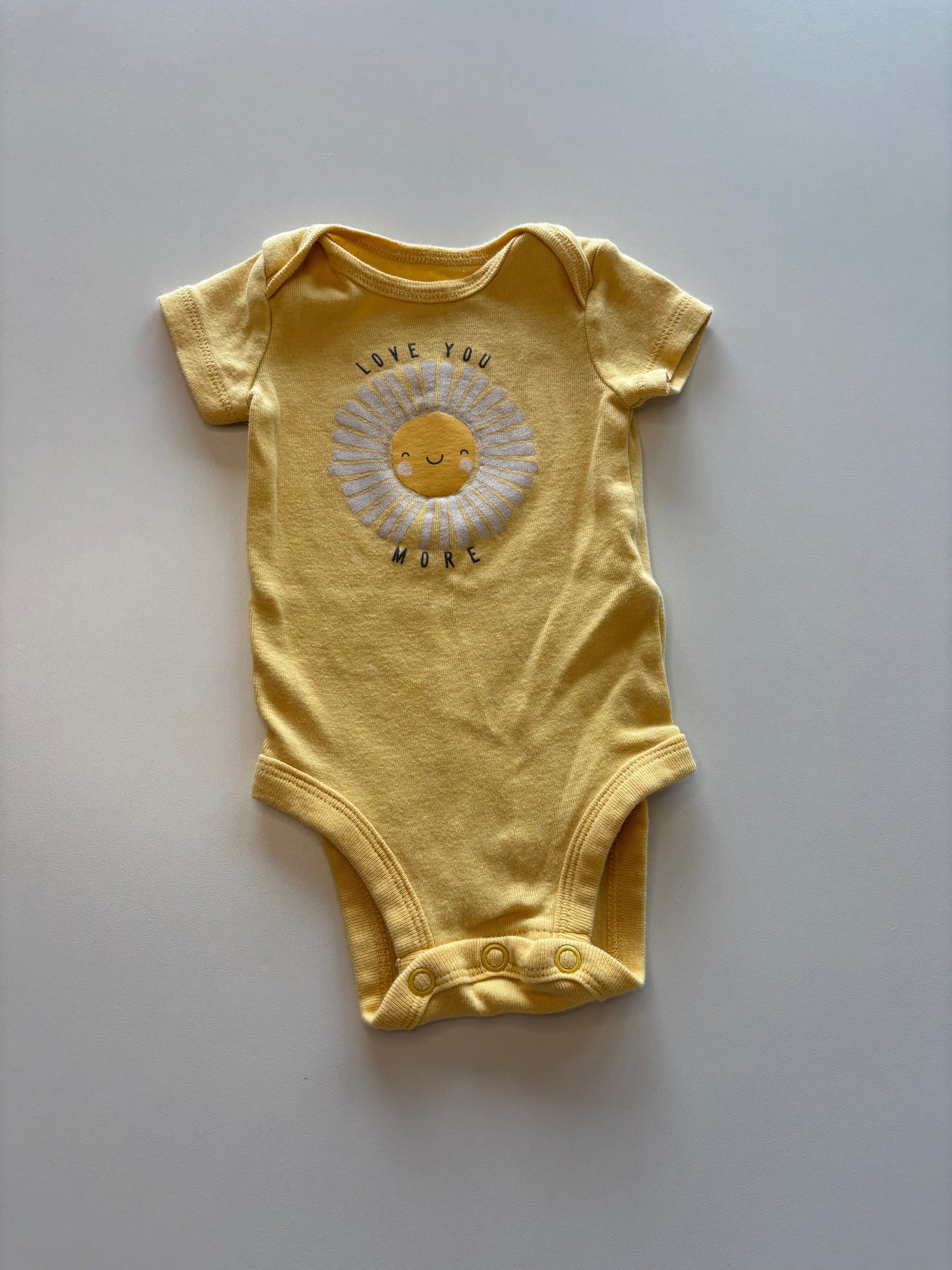 Yellow Love You More Onesie