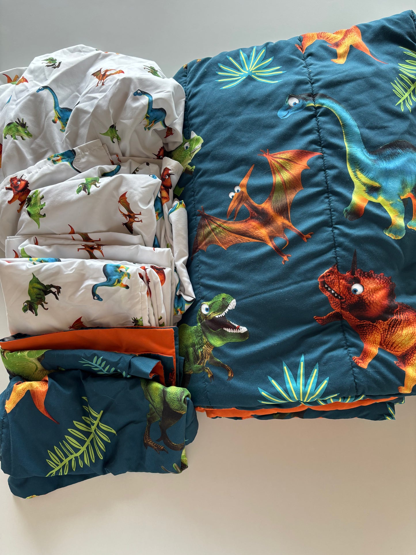 7pc Dino Double Bedding Set