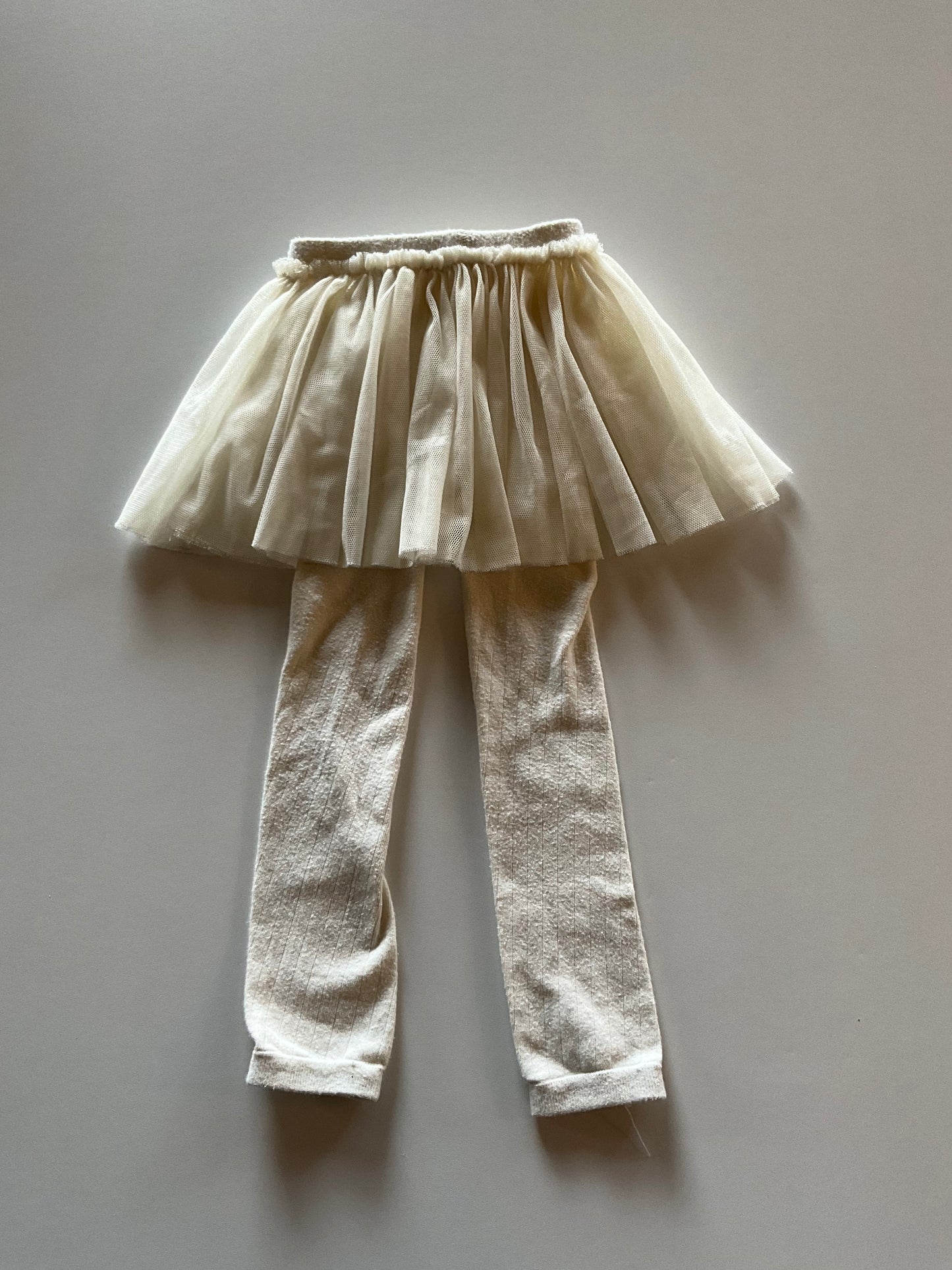 Cream Tutu with attached Leggings