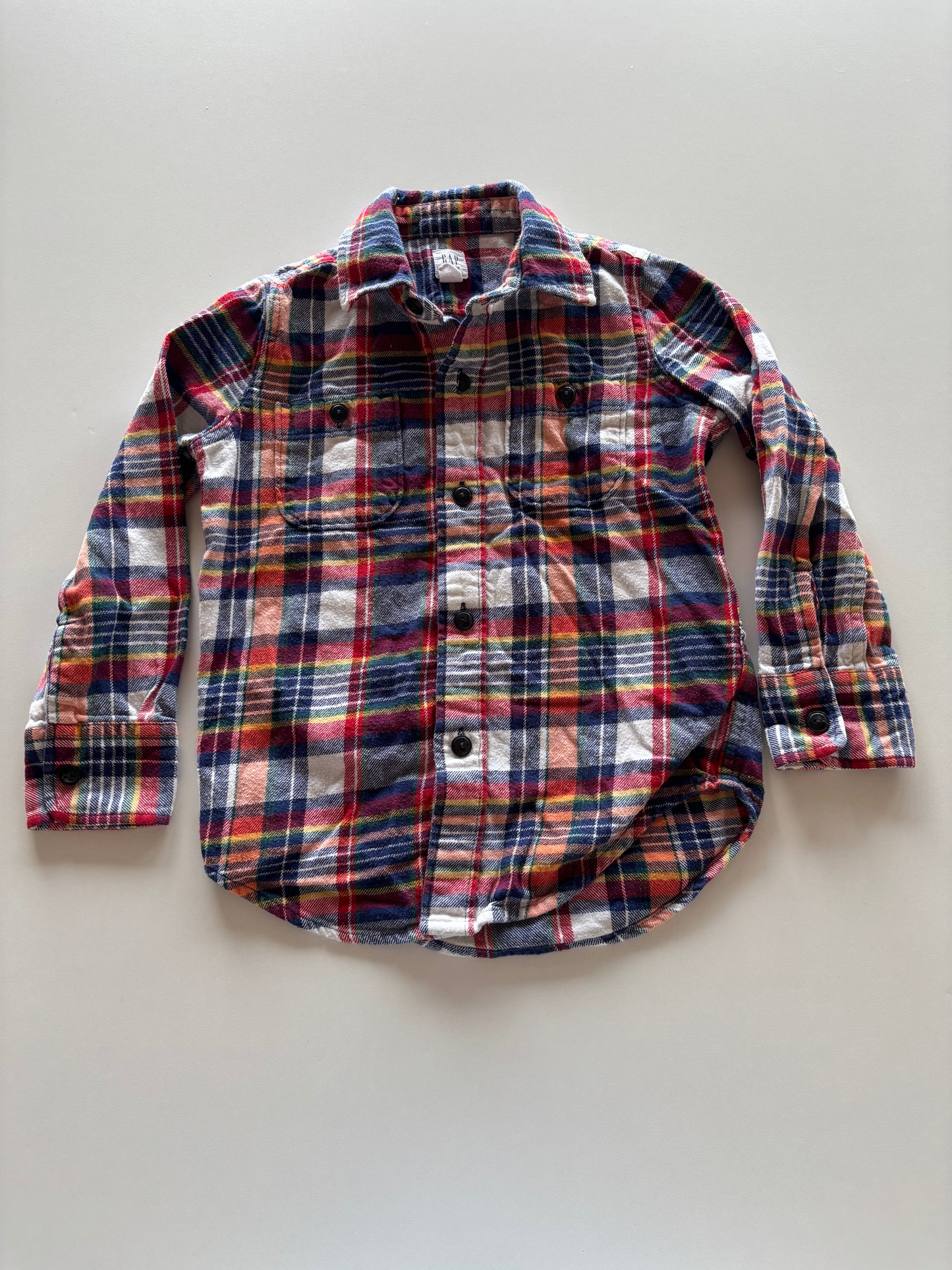 Colourful Plaid Flannel Shirt