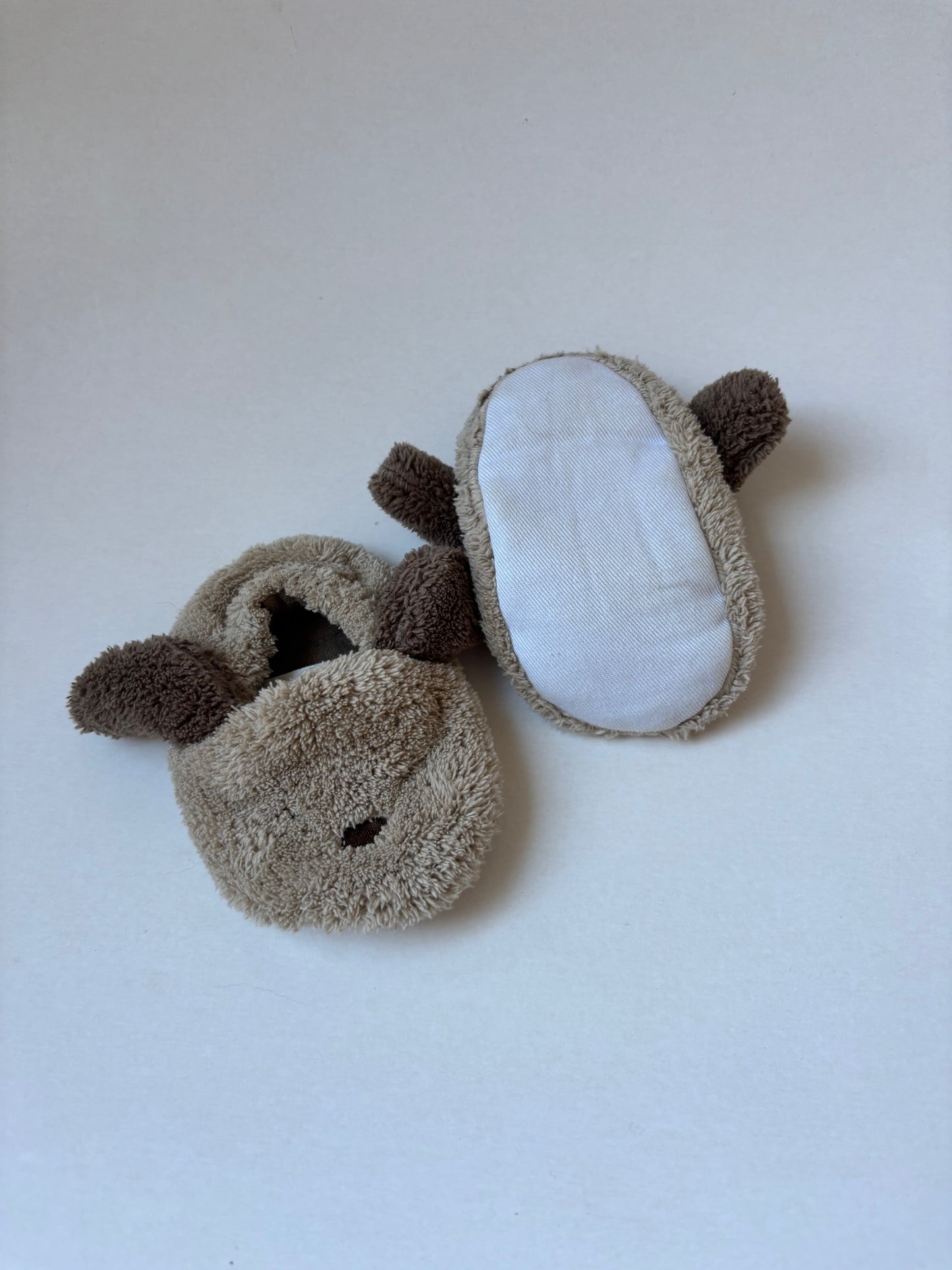 Brown Puppy Crib Shoes