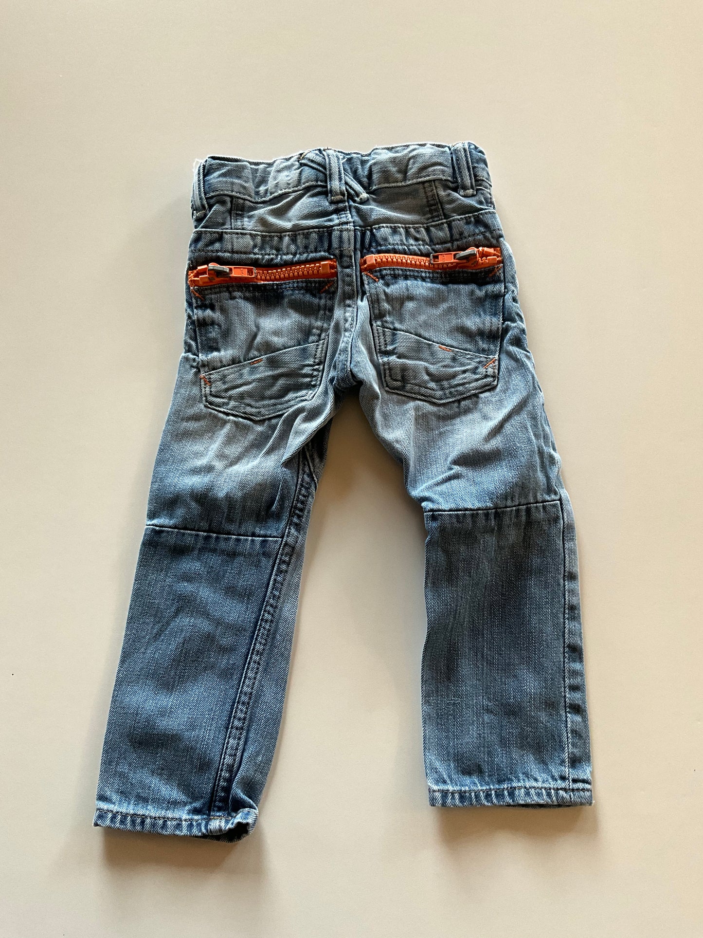 Orange Accent Denim