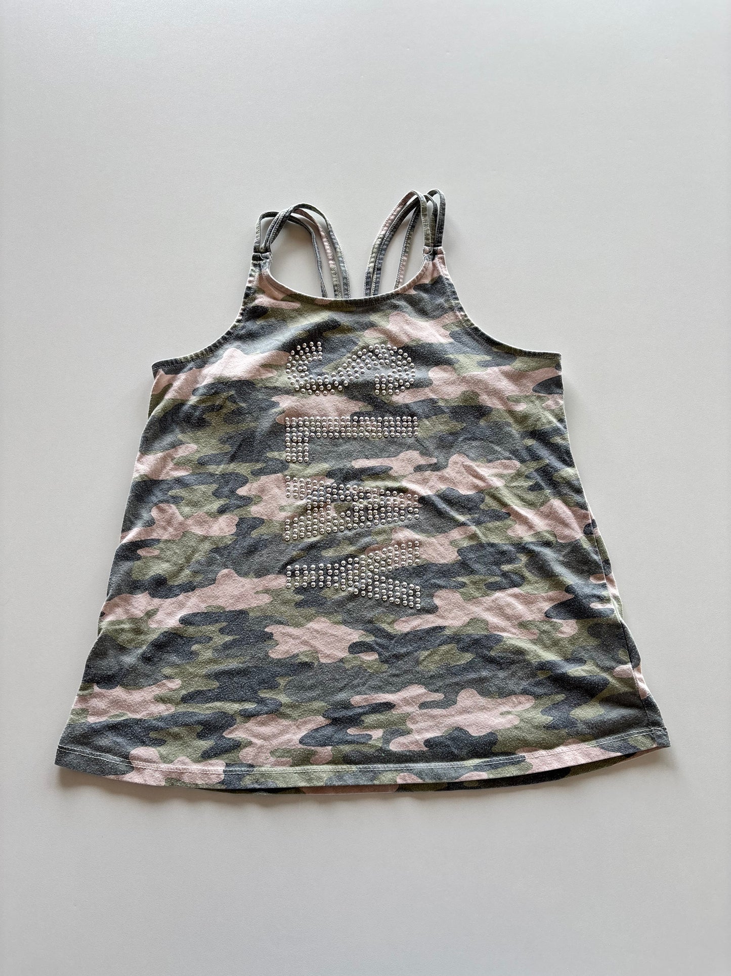 Pink Camo Embellished Slay Tank