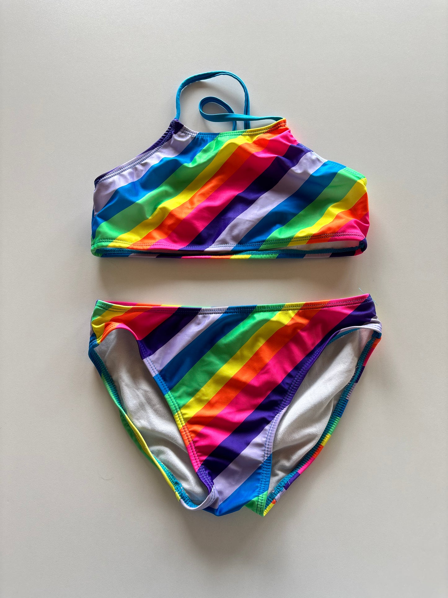 NWOT 2pc Rainbow Bathing Suit