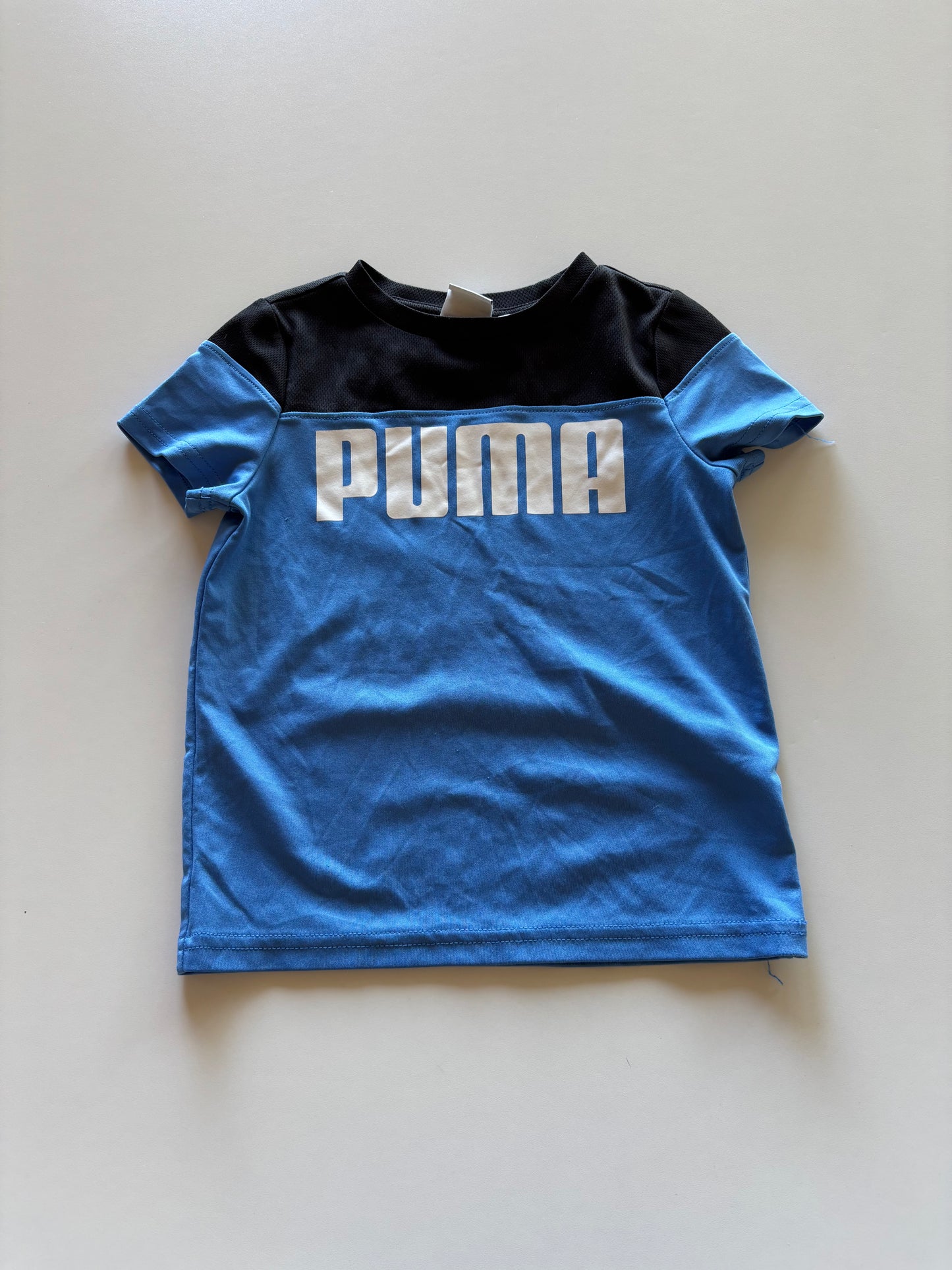 Blue & Black Puma Athletic Tee