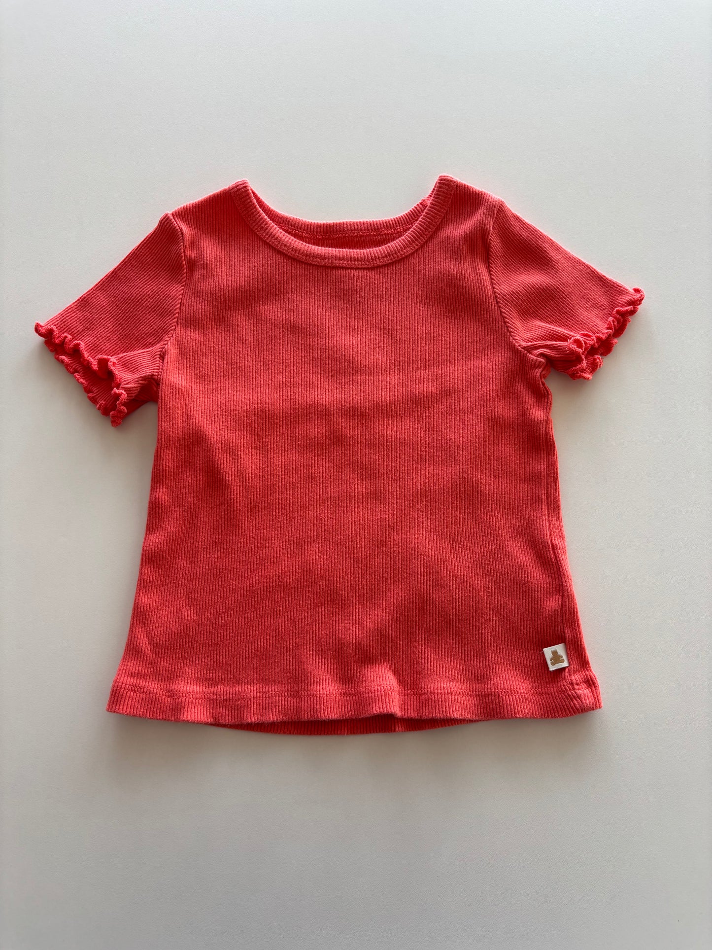 Ribbed Coral Tee