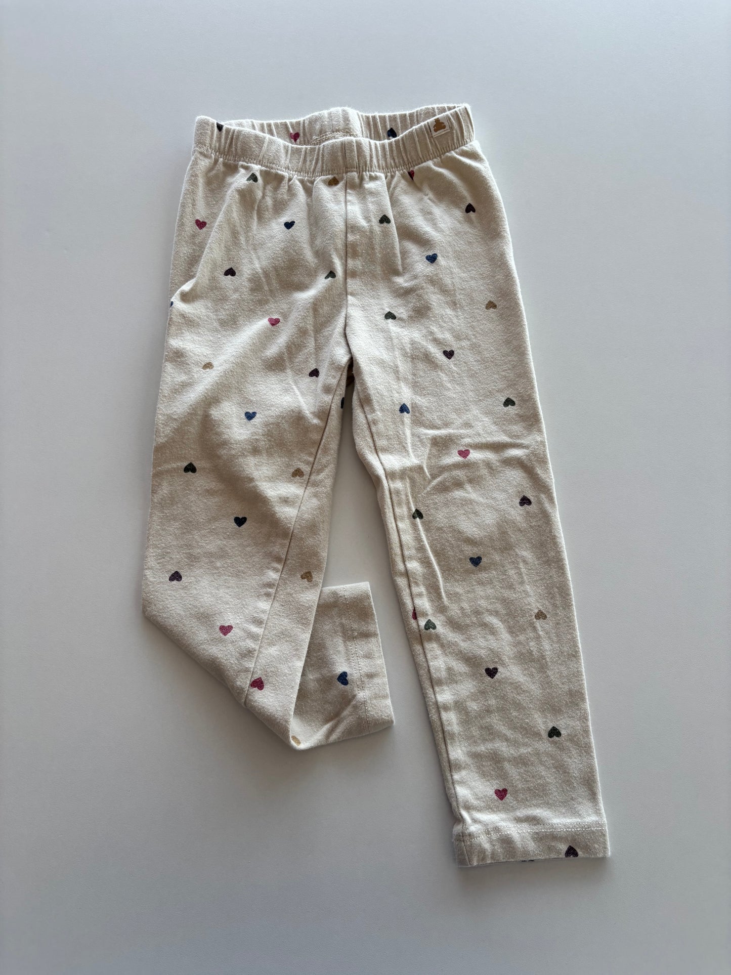 Almond Colourful Heart Leggings