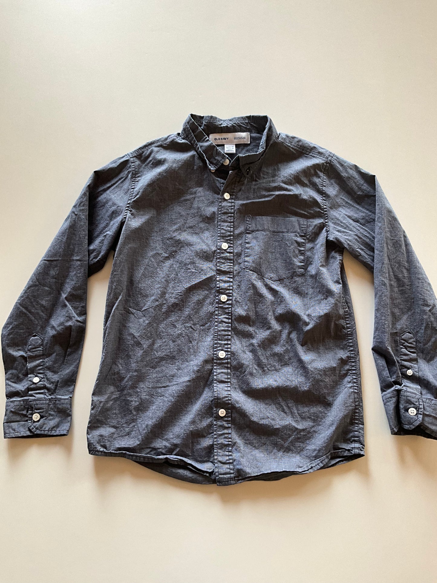 Denim Coloured Button Up