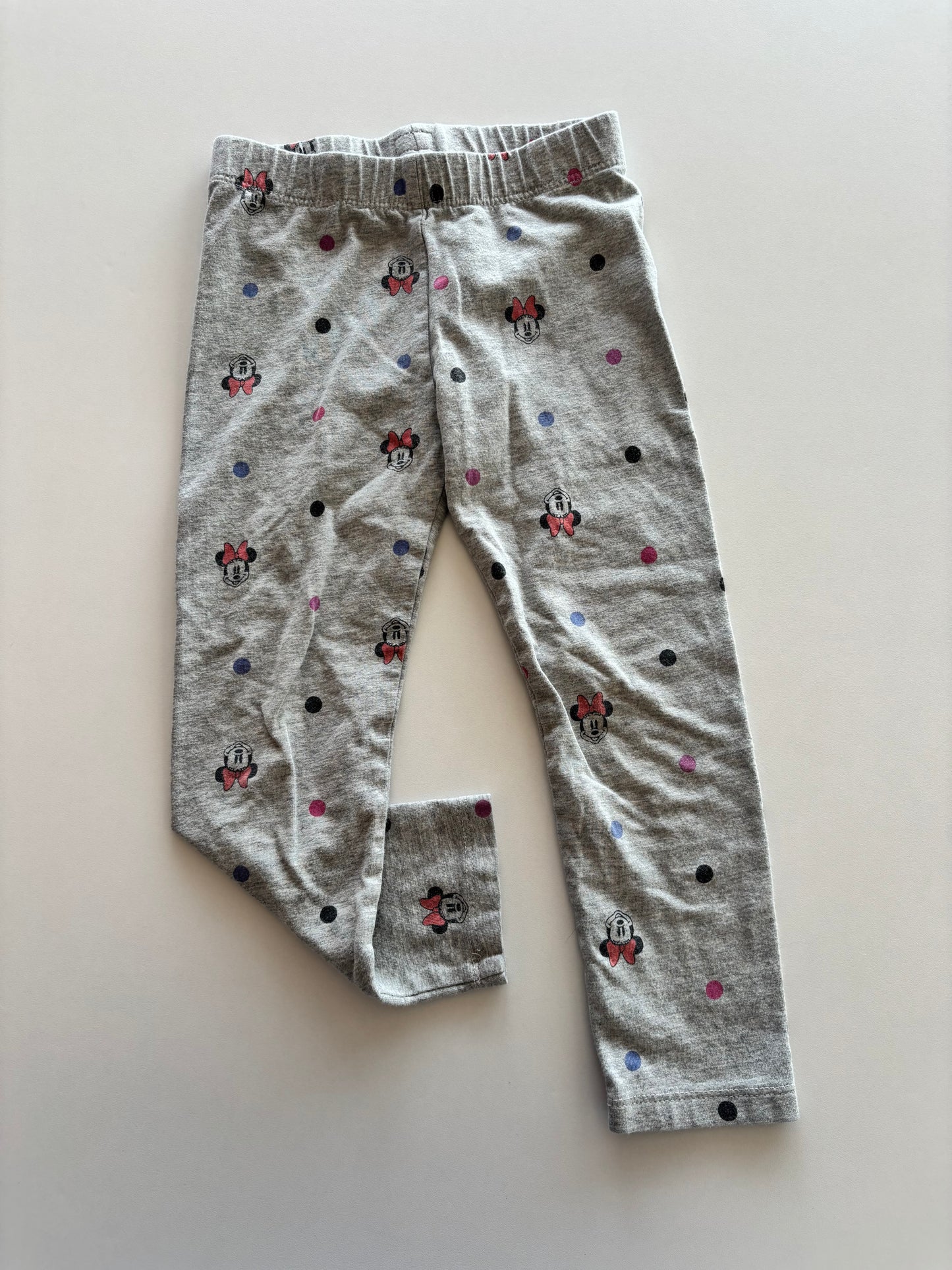 Grey Minnie Mouse Leggings