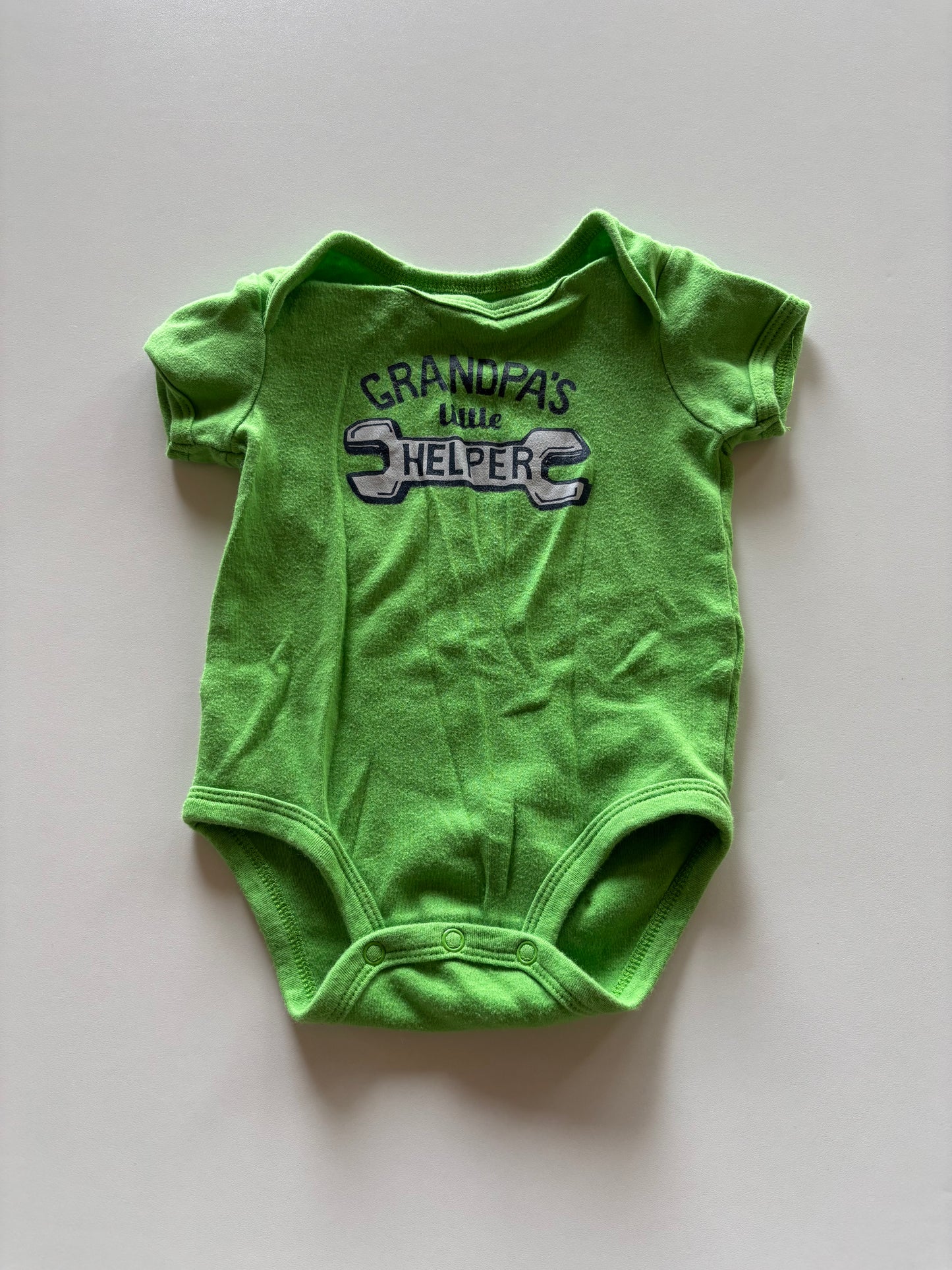 Green Grandpa's Helper Onesie