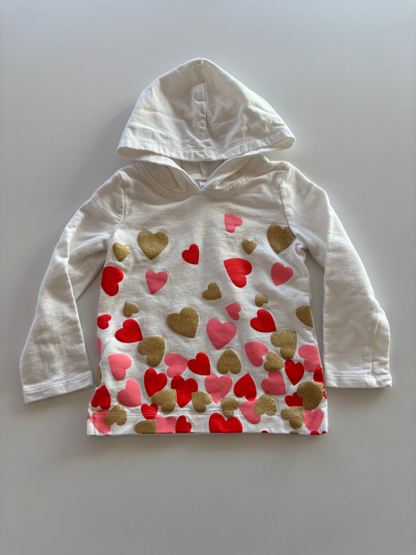 White Hooded Heart Shirt