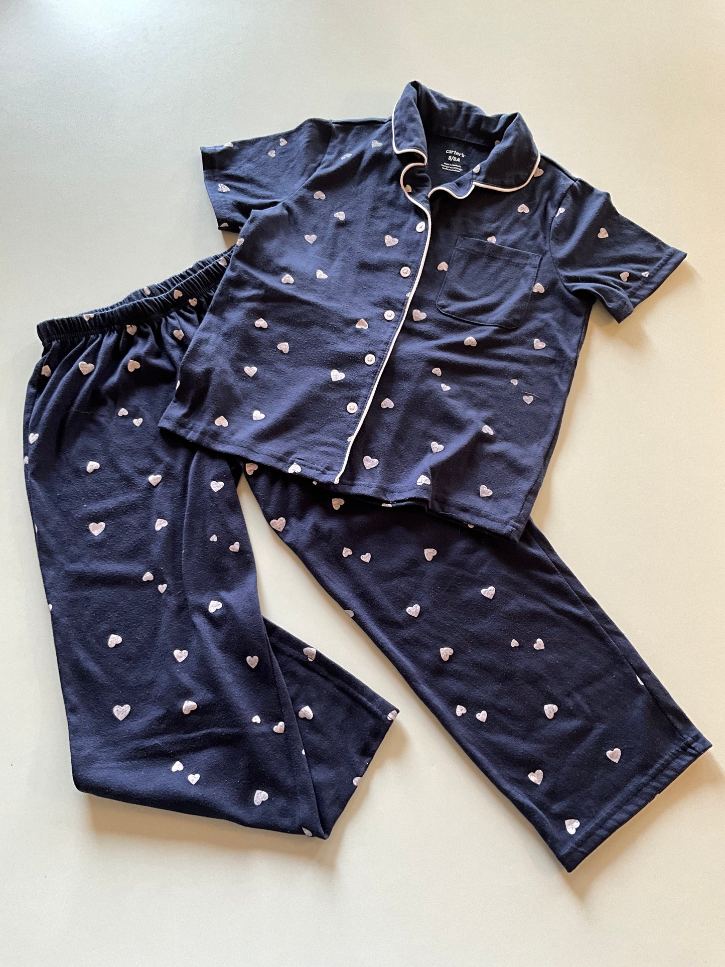 2pc Heart Classic Pajamas
