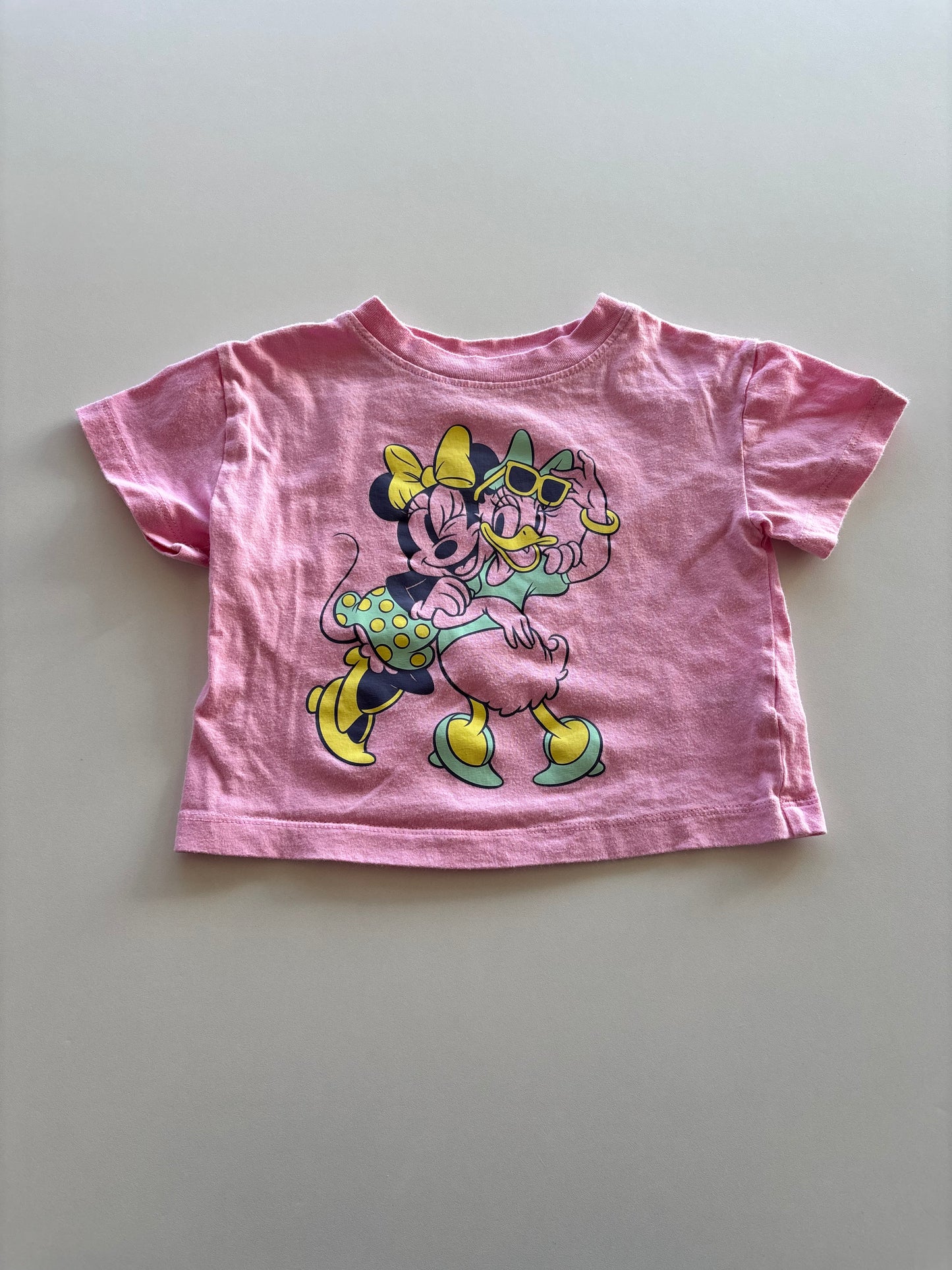 Pink Minnie & Daisy Cropped Tee