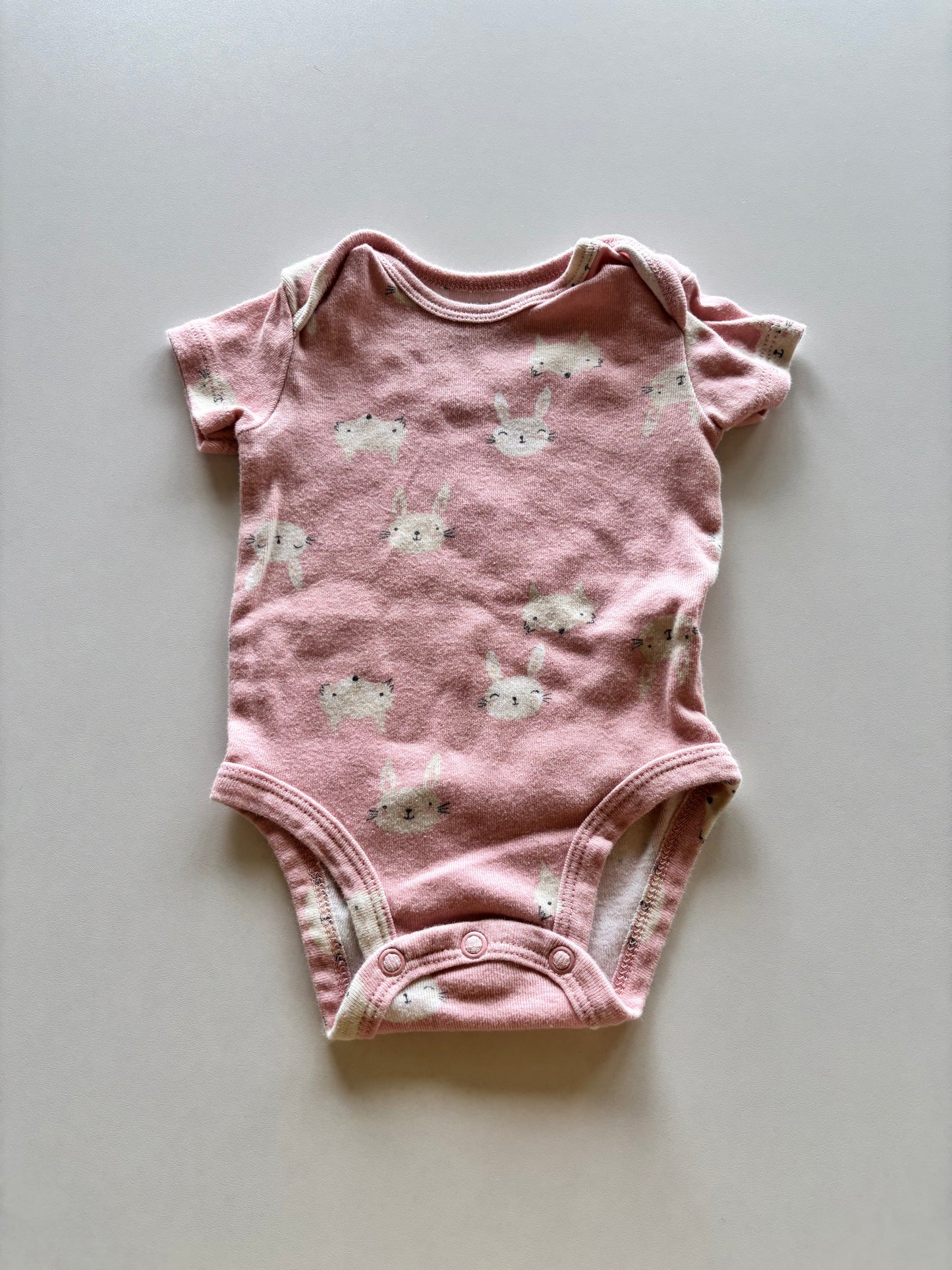Pink Bunnies & Foxes Onesie