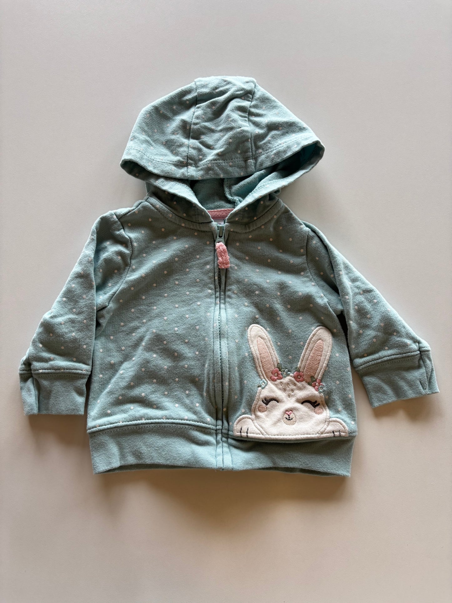 Blue Bunny Zip Up Hoodie