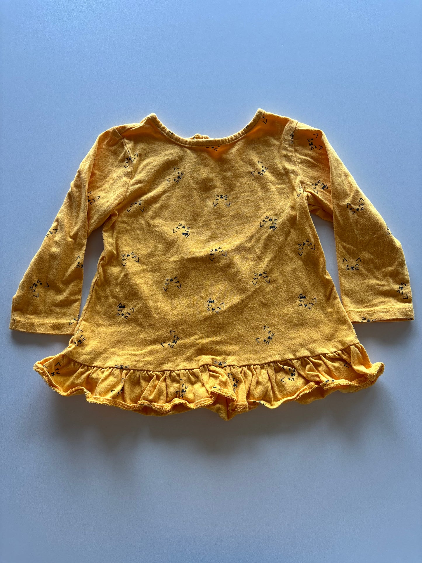 Yellow Cat Face Shirt