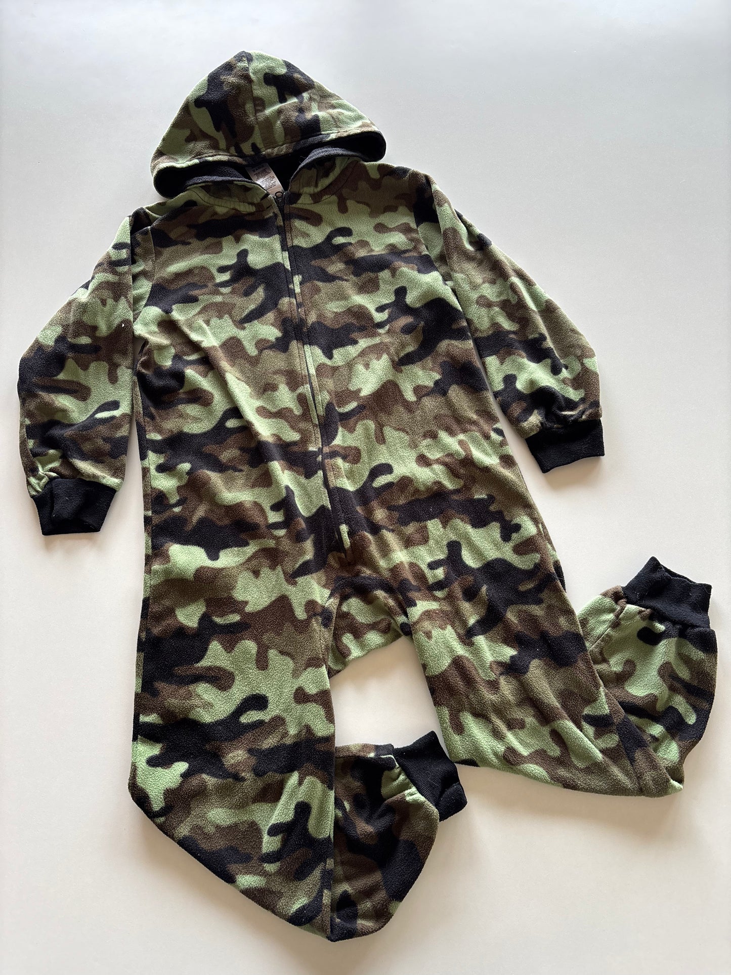 Green Camo Fleece Romper