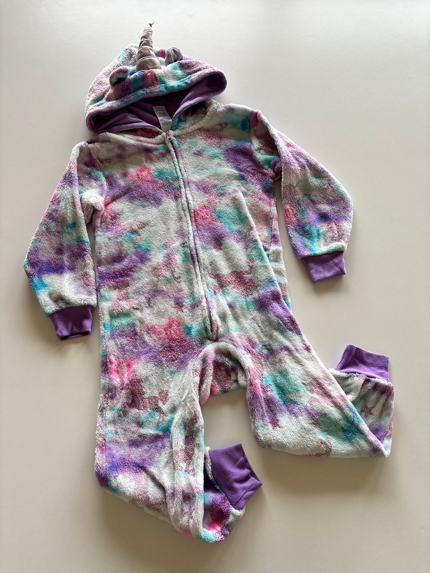 Rainbow Unicorn Fleece Romper
