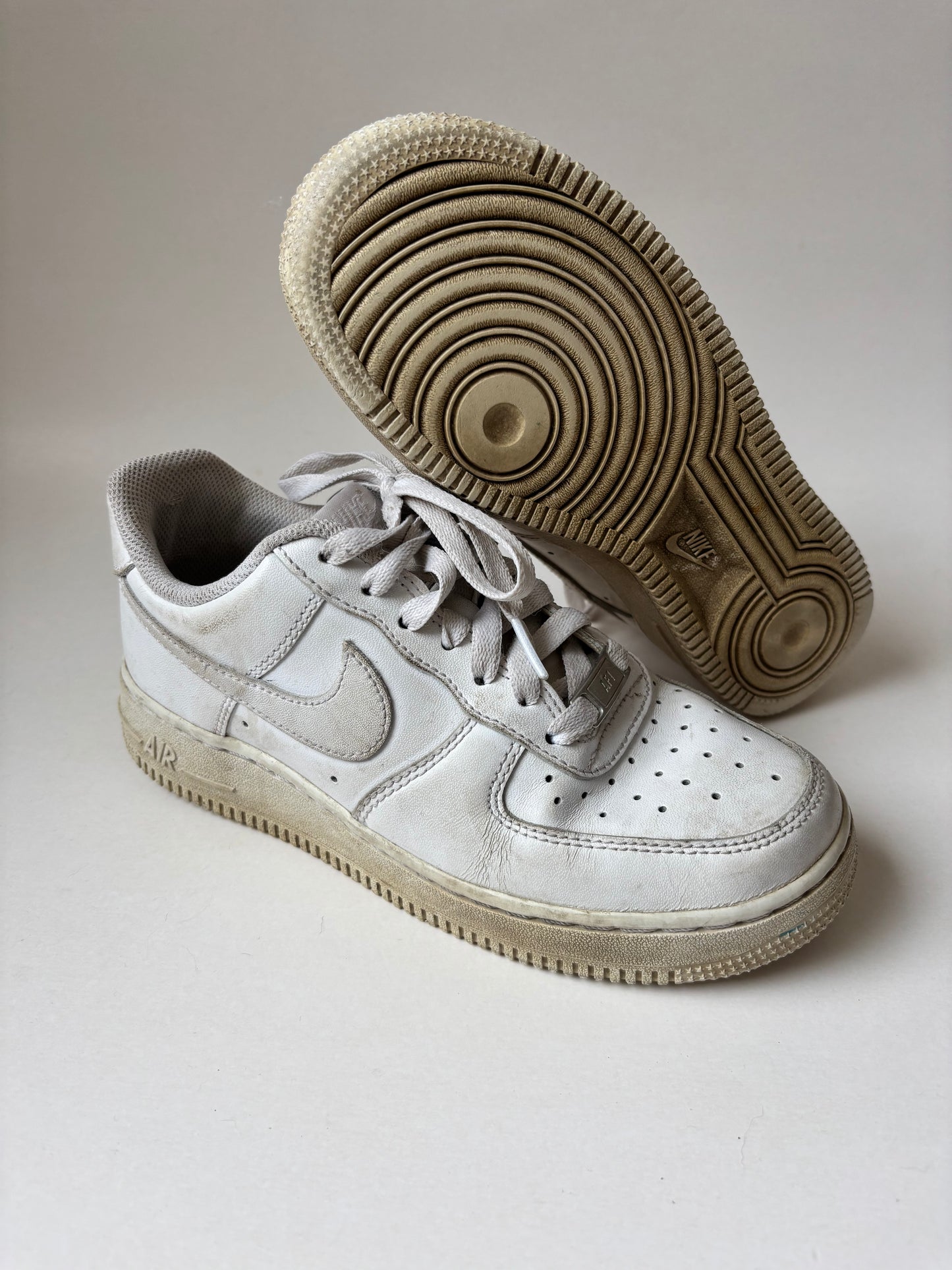White Nike AF1 Shoes