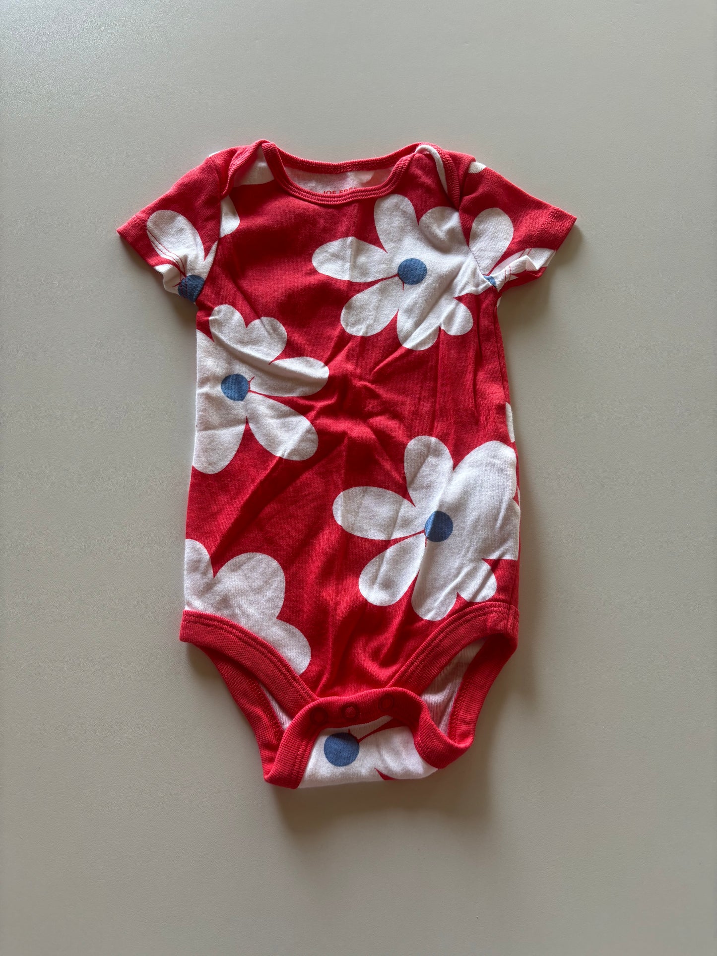 Red Floral Onesie