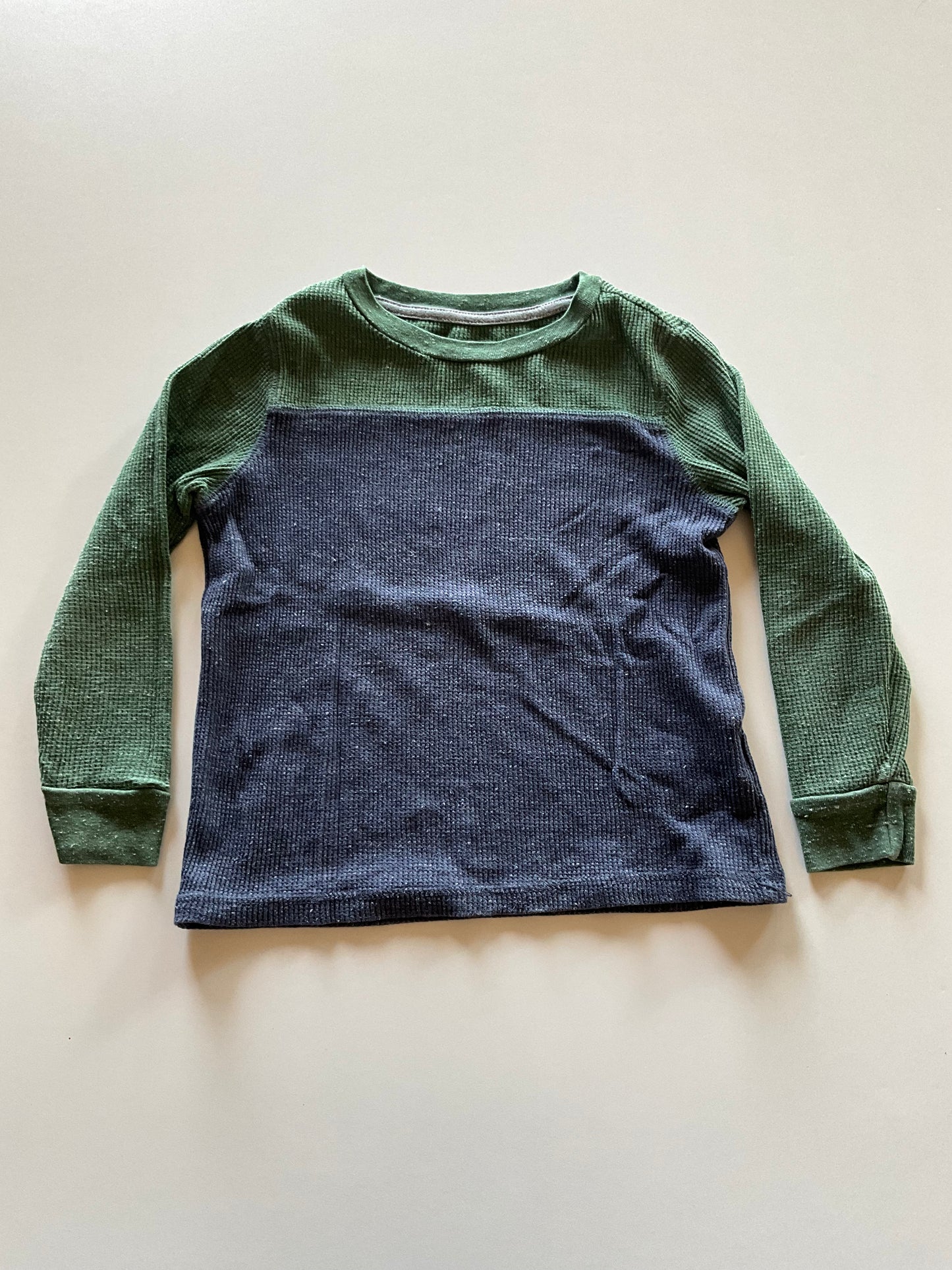 Green & Blue Waffle Shirt