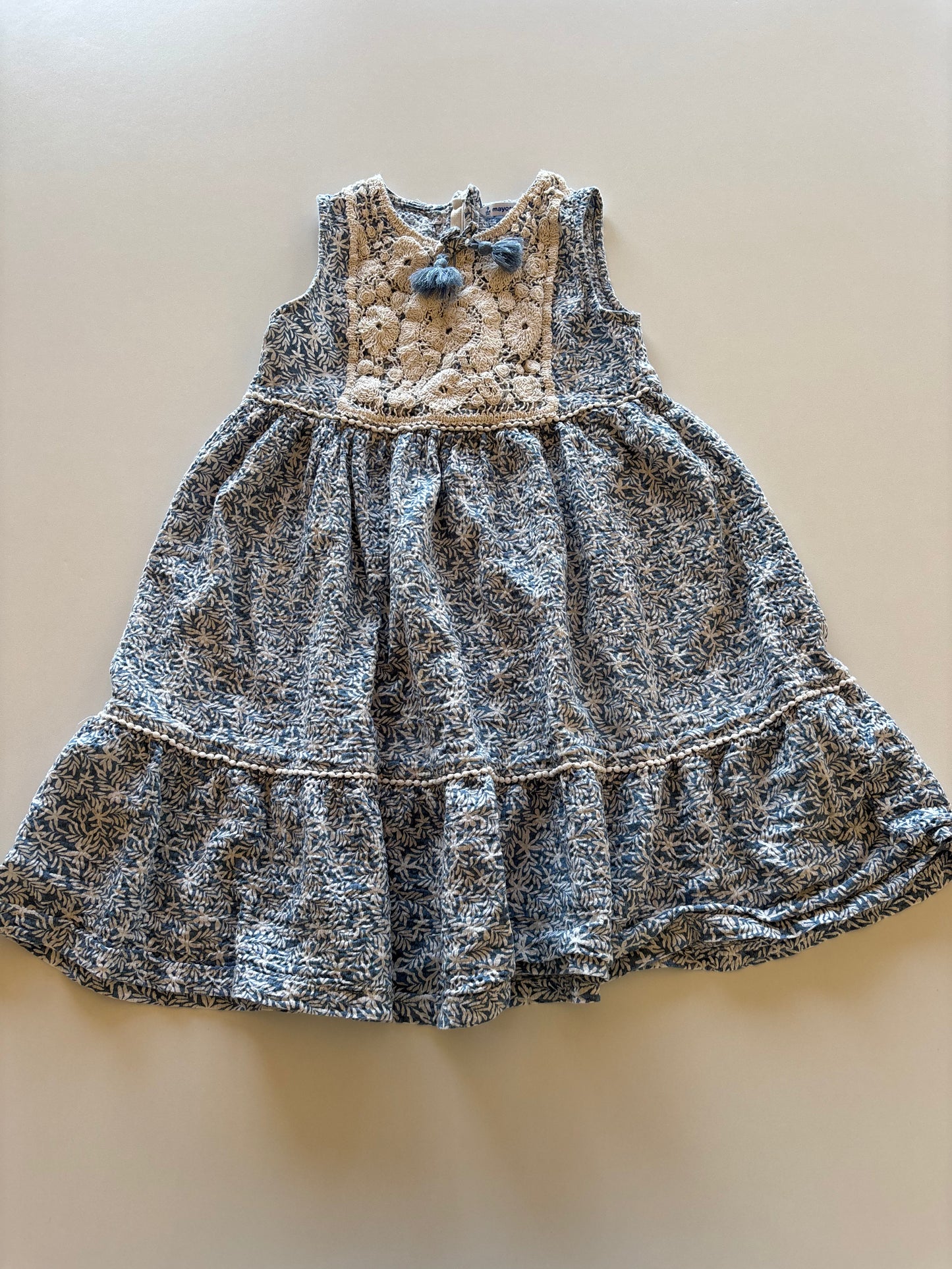 Blue Patterned Dress