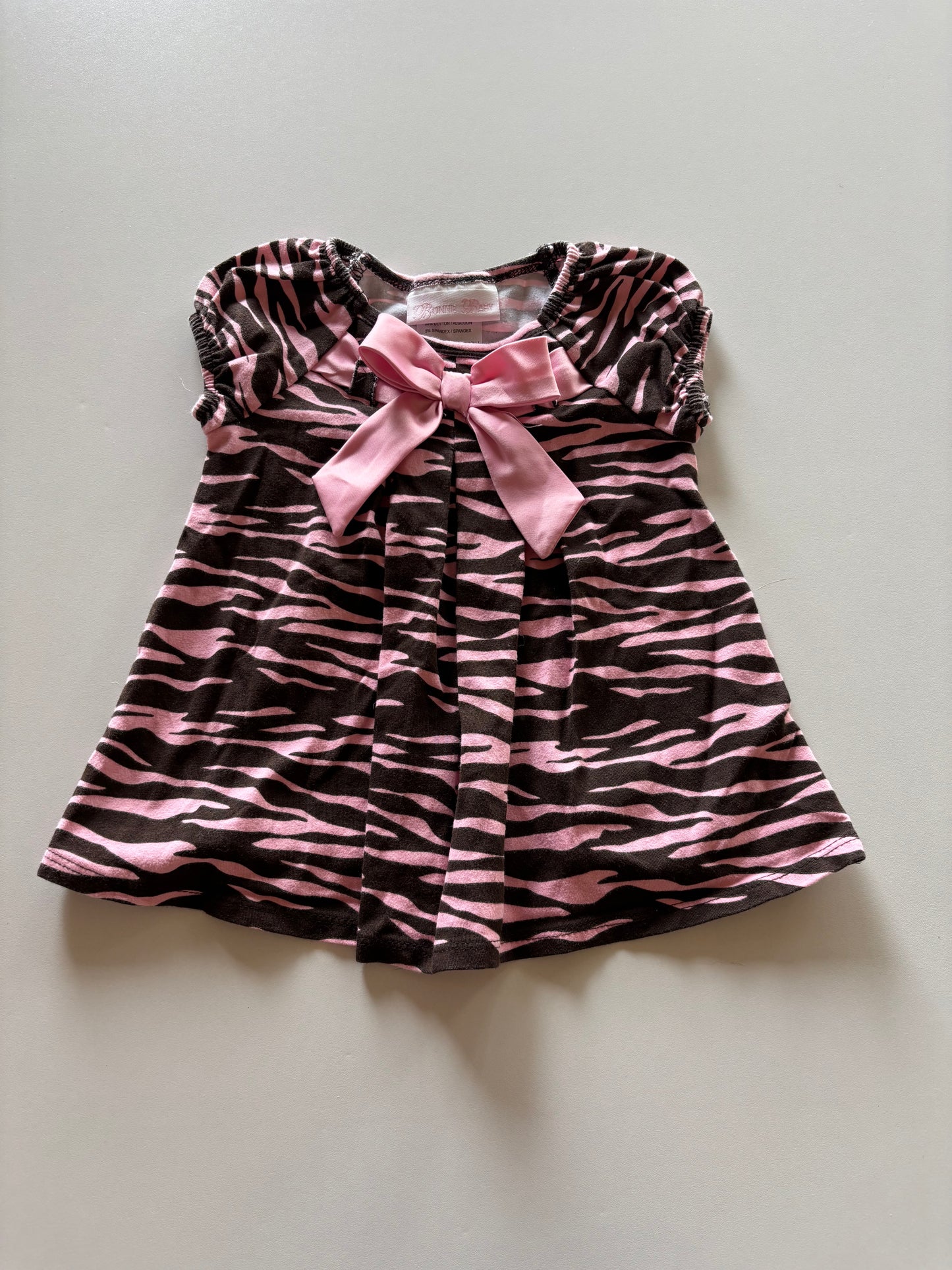 Pink & Brown Zebra Dress