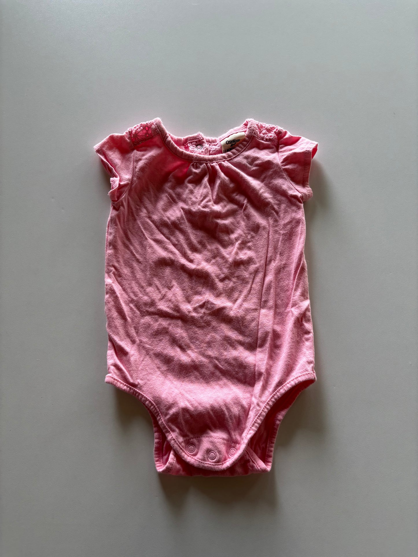 Pink Eyelet Onesie