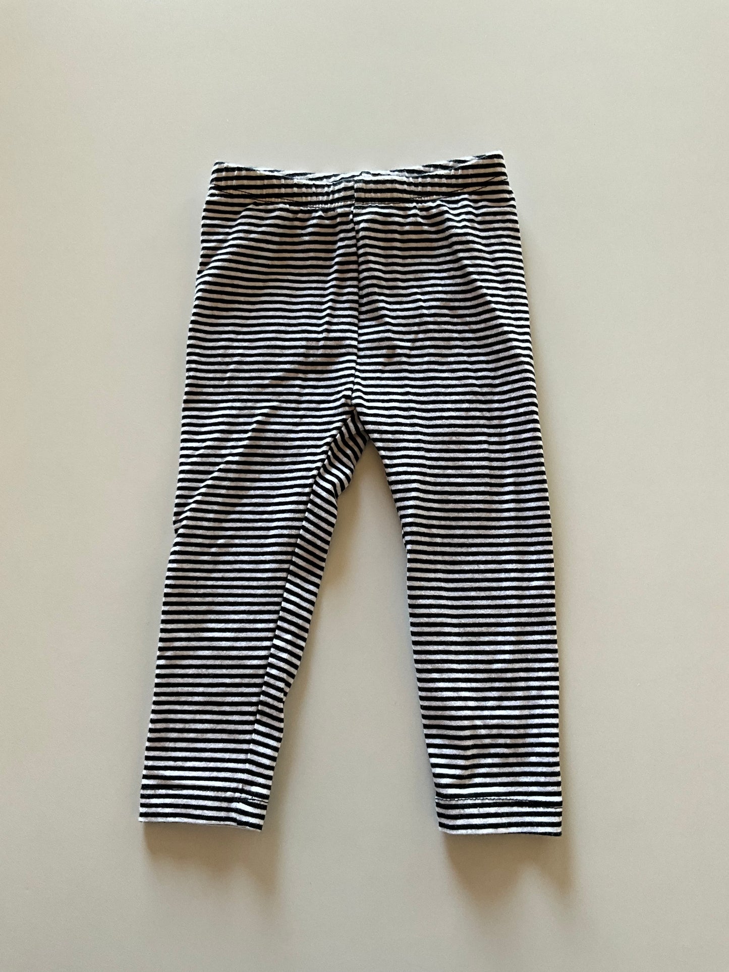 Black & White Striped Leggings