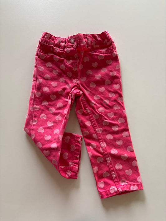 Pink Heart Denim