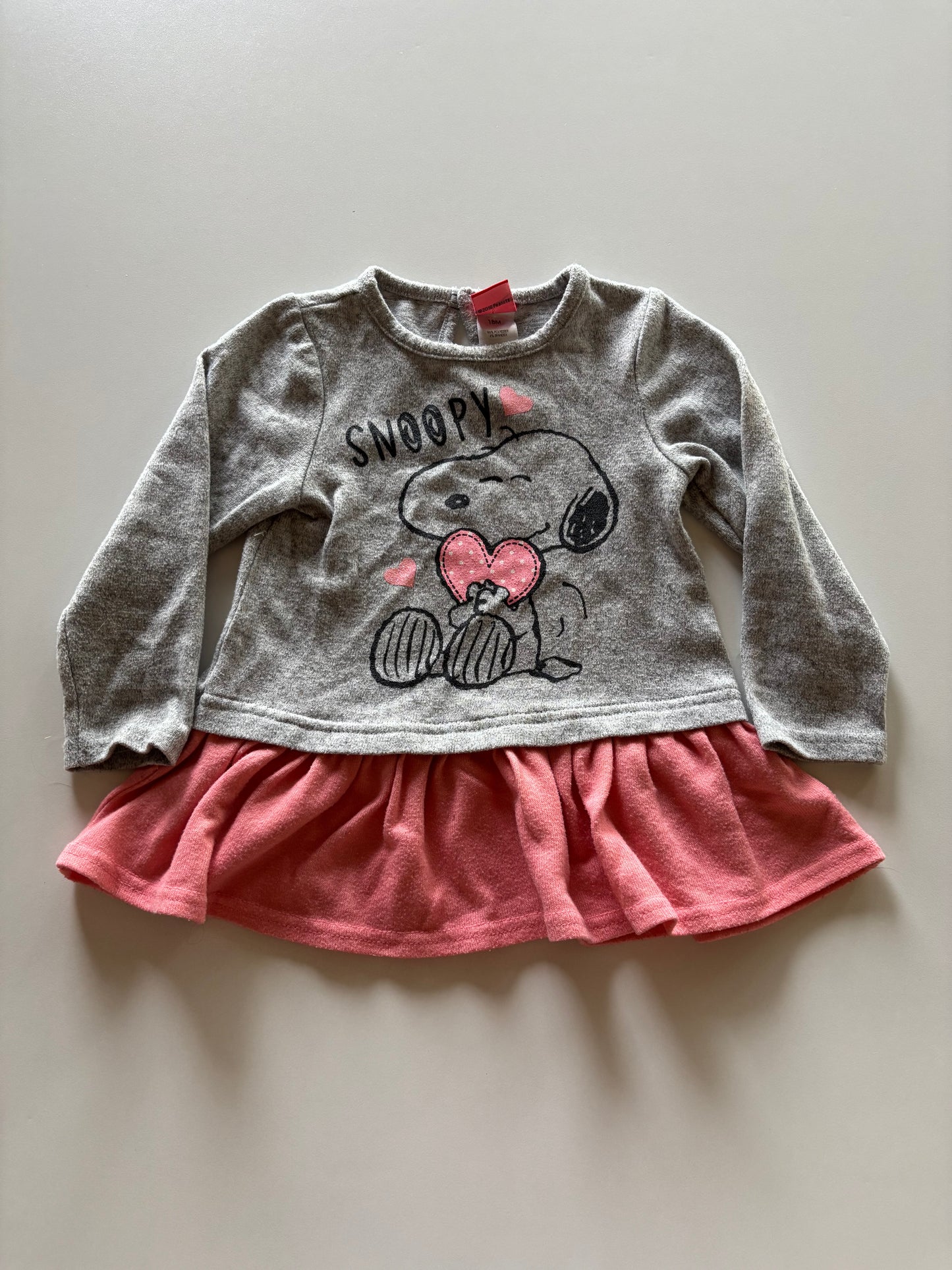 Layered Grey Snoopy Shirt