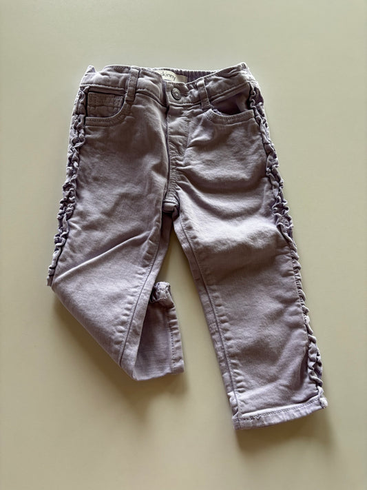 Lilac Ruffle Jeans