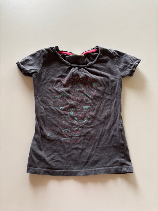 Charcoal Patterned Elephant Tee