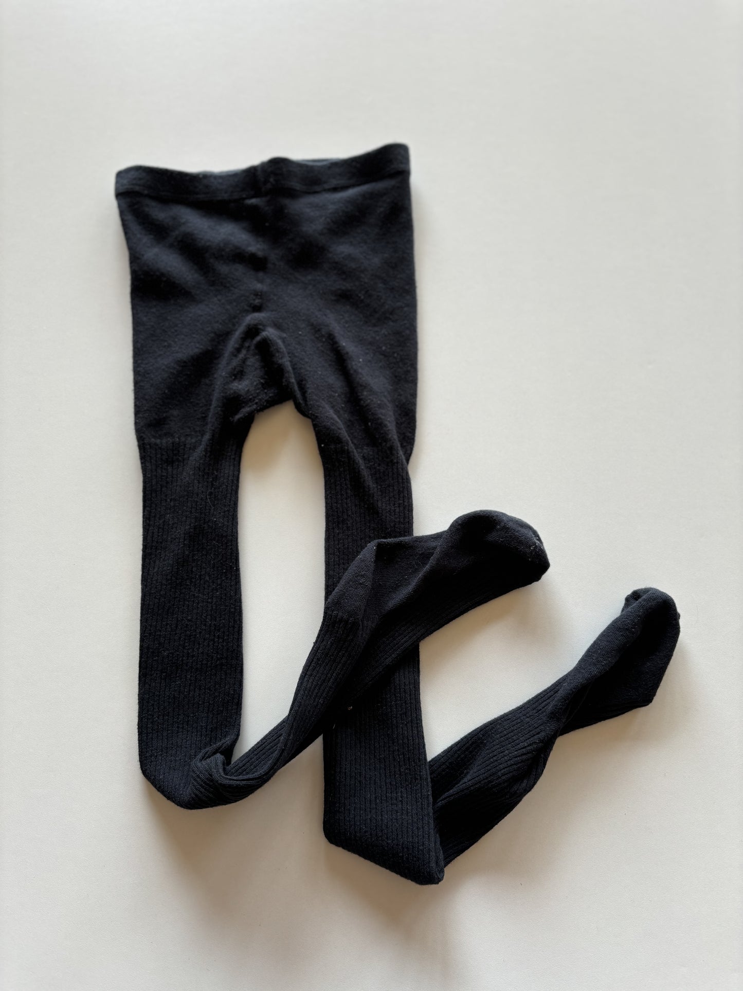 Black Ribbed Tights