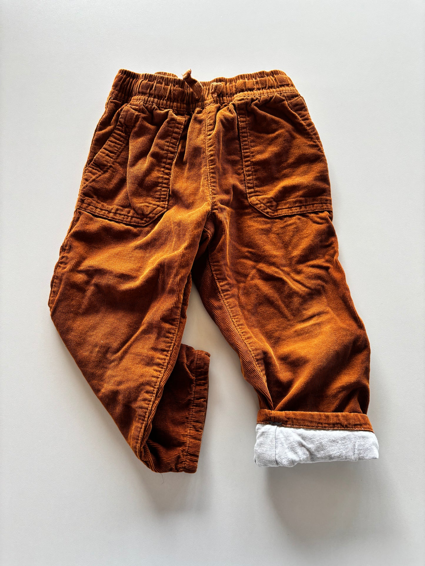 Copper Corduroy Lined Pants