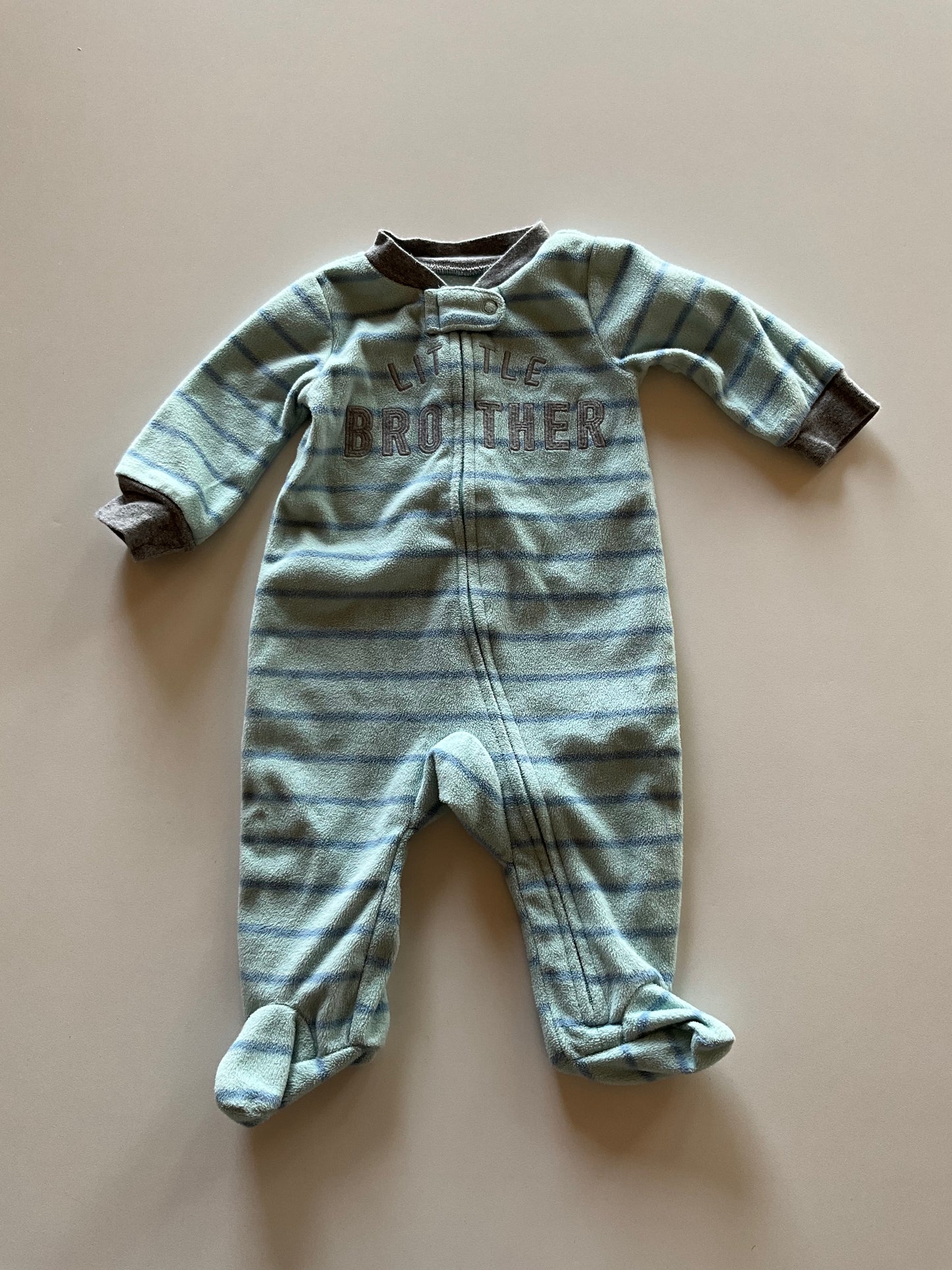 Blue & Teal Little Brother Fleece Sleeper