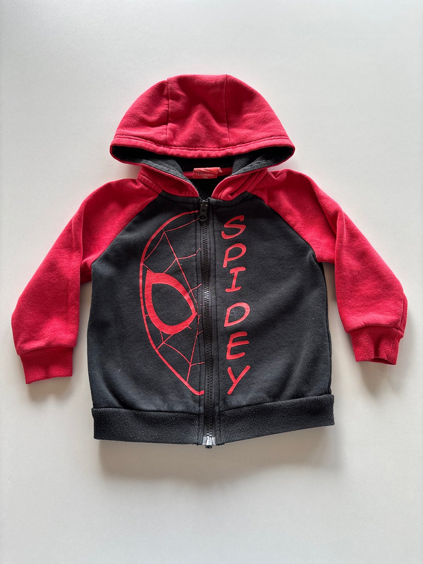 Black & Red Spidey Zip Up Hoodie