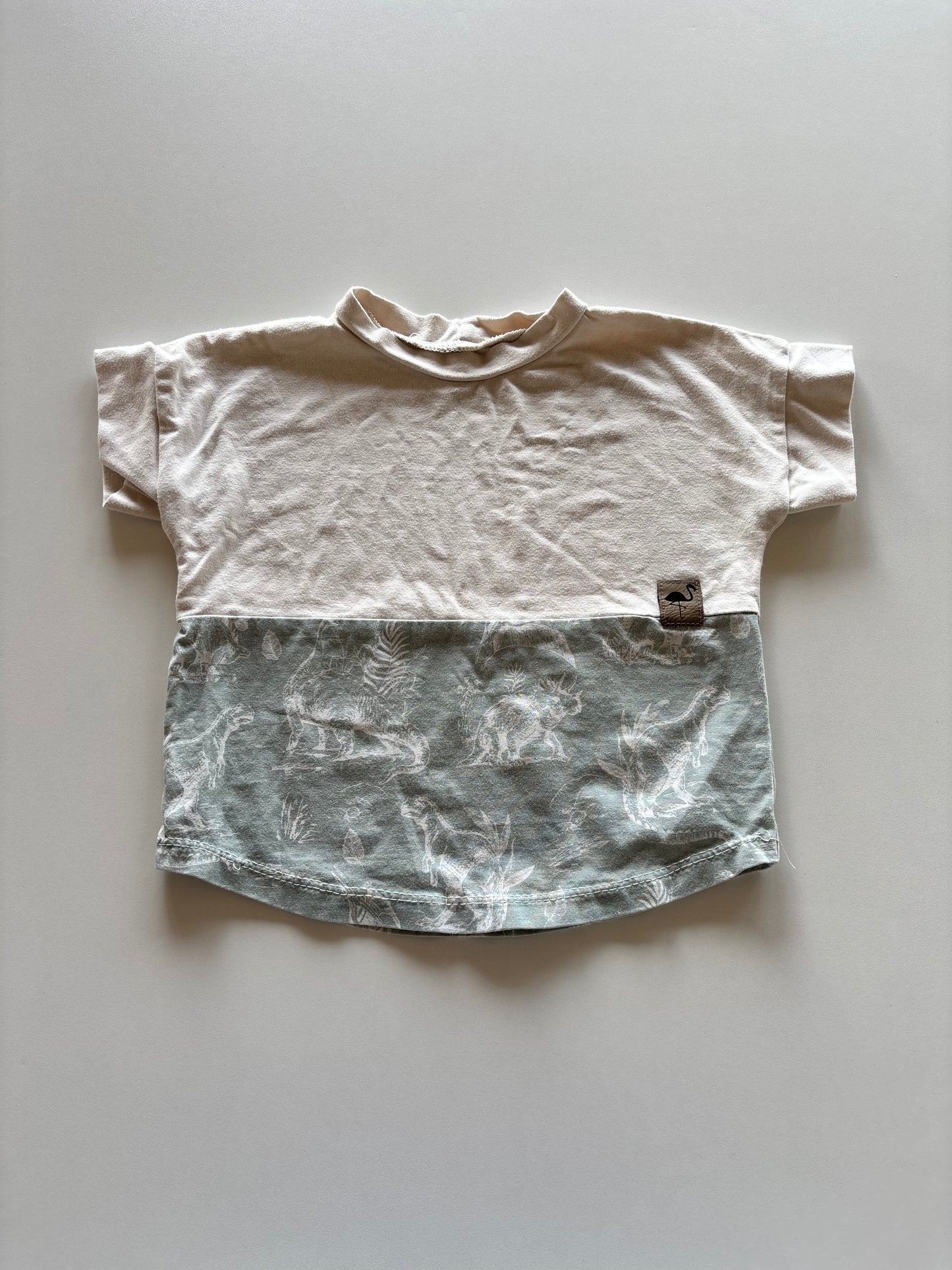 Oatmeal & Sage Dino Tee