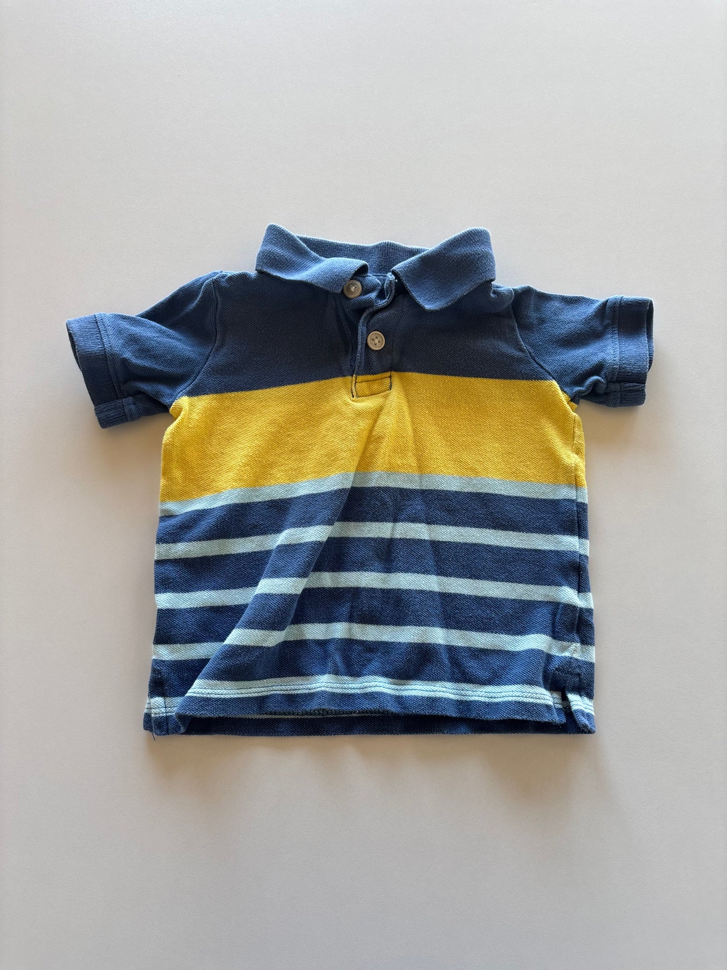 Blue & Yellow Polo Tee