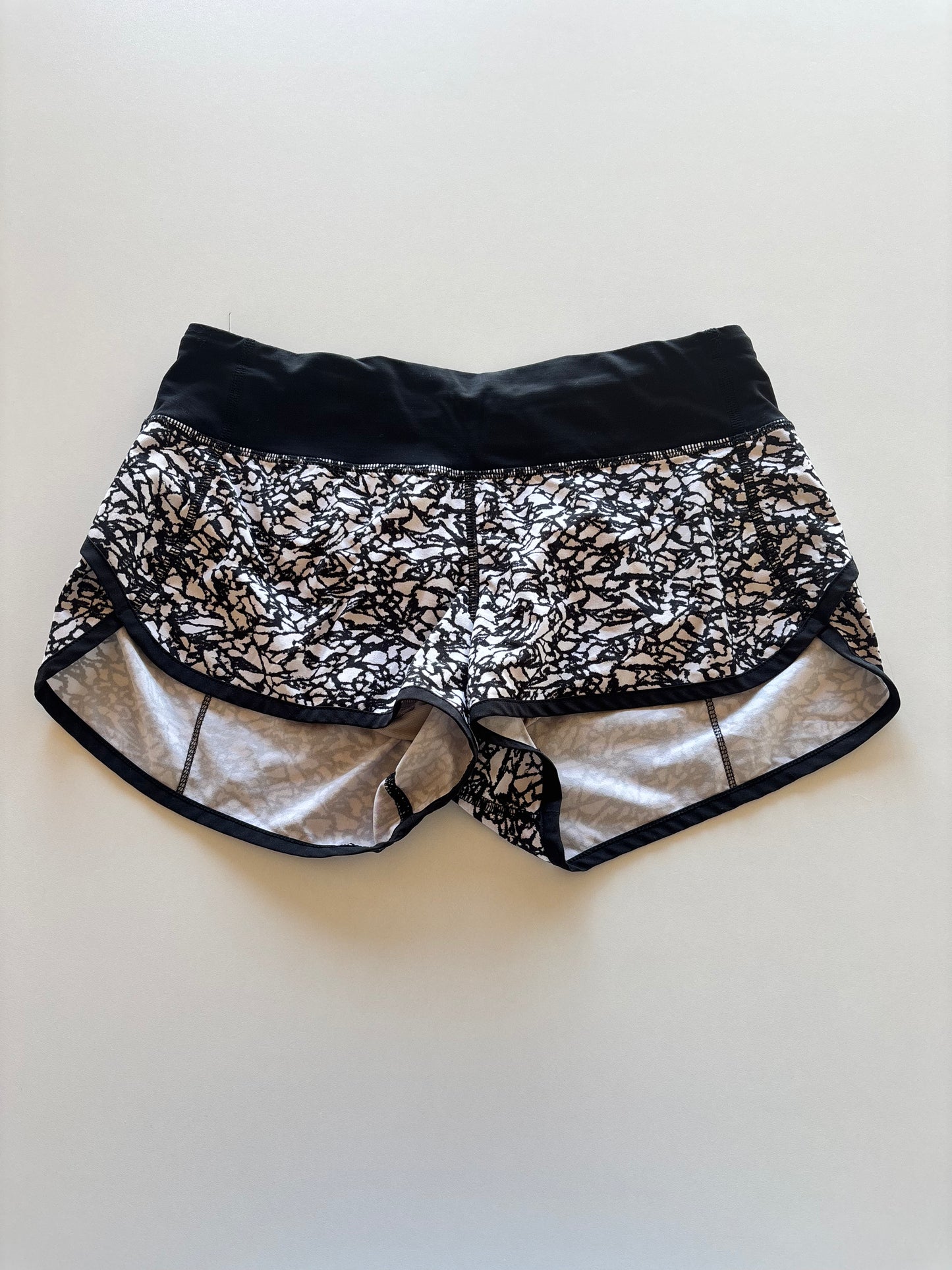 Black & White Lululemon Athletic Shorts