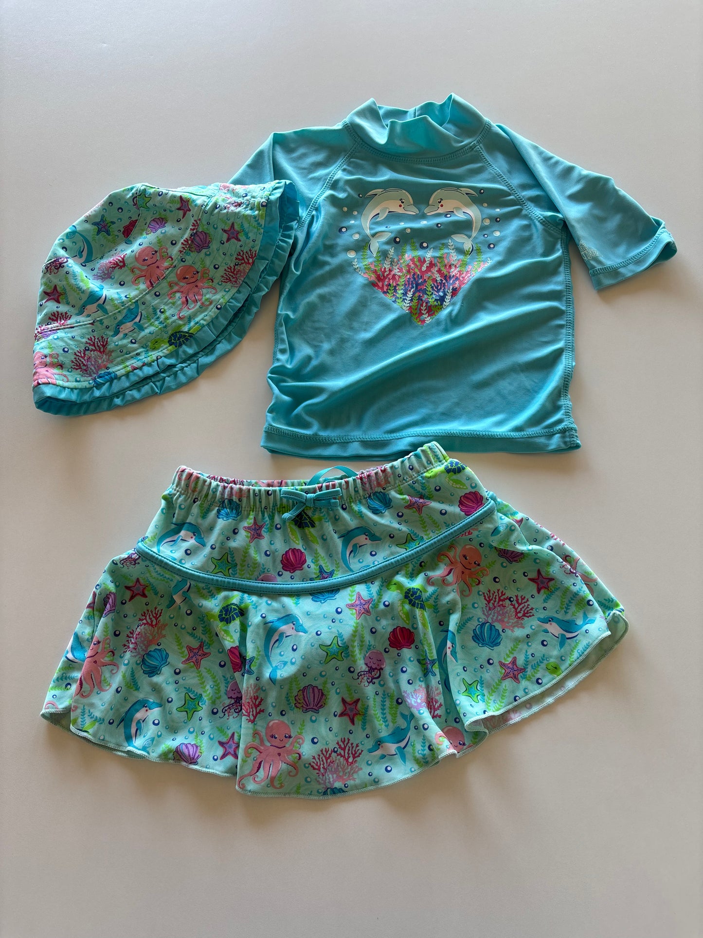 3pc Blue Dolphin Swim Set