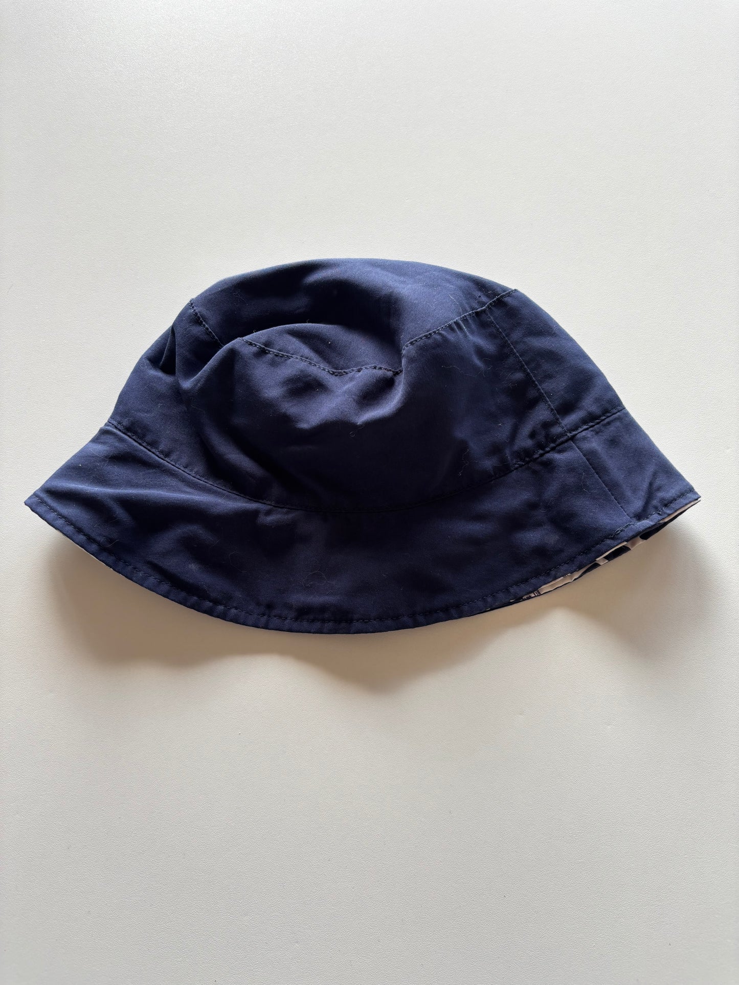 Reversible Navy Shark Bucket Hat