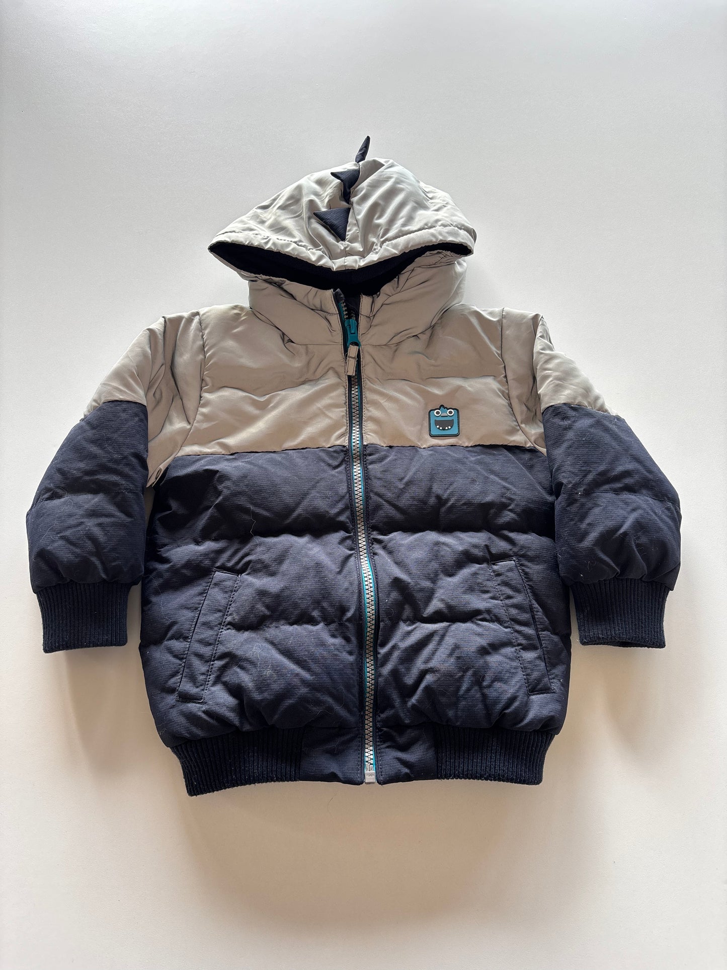 Navy & Reflective Puffer Jacket