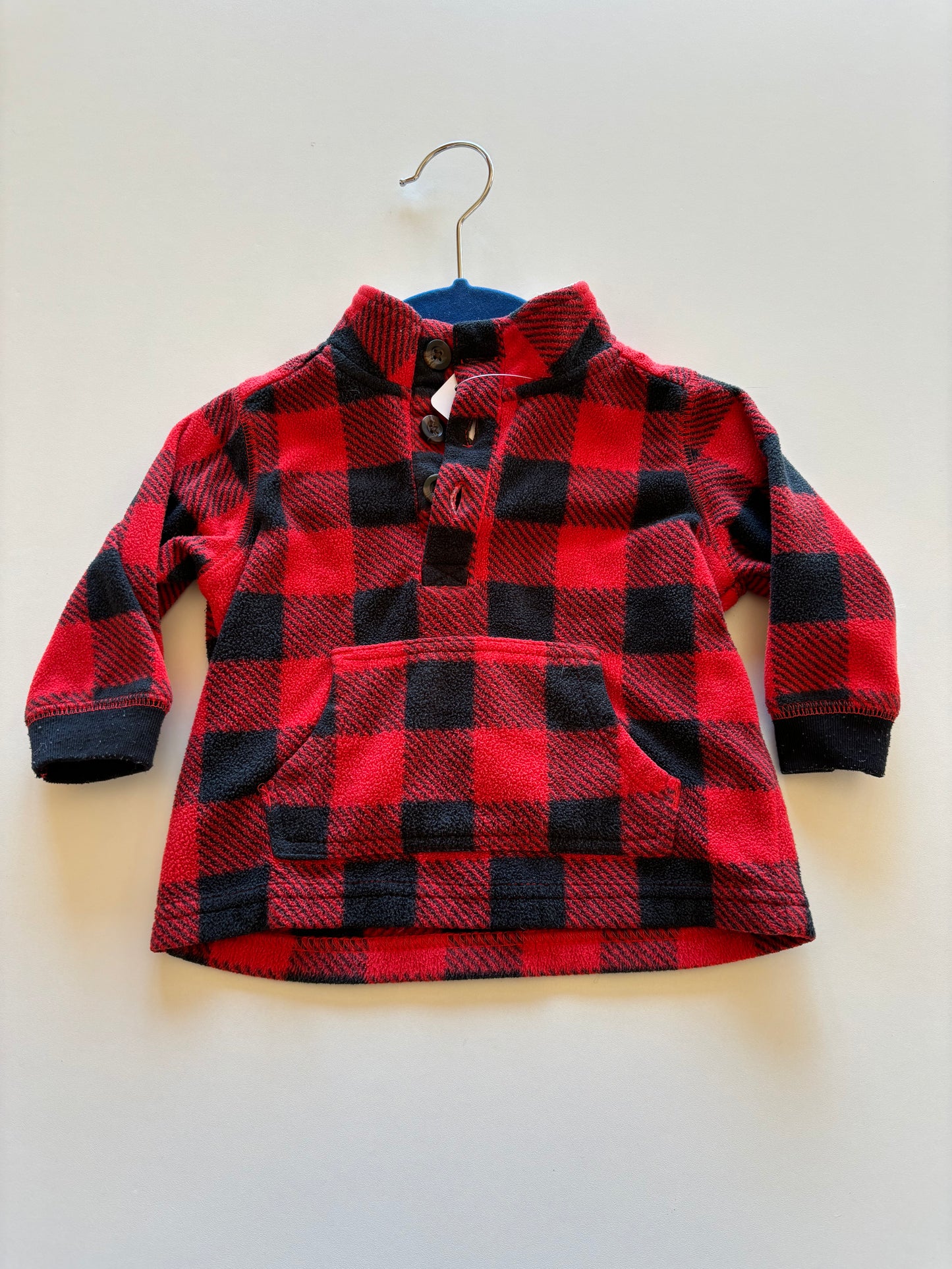 Buffalo Plaid Fleece Pullover