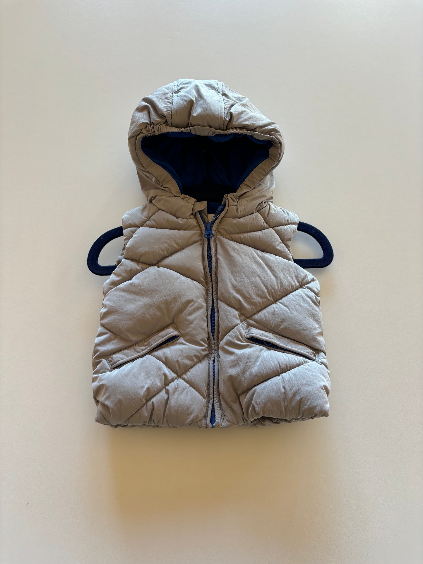 Silver Puffer Vest