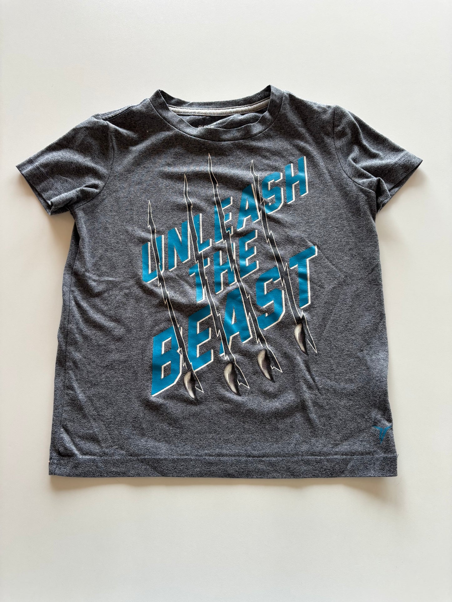 Grey Unleash the Beast Tee