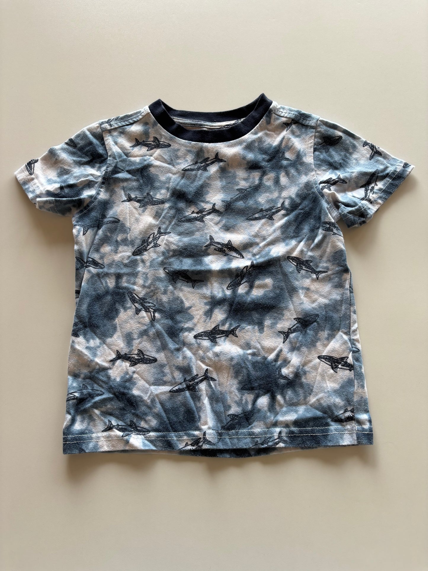 Blue Tie Dye Shark Tee