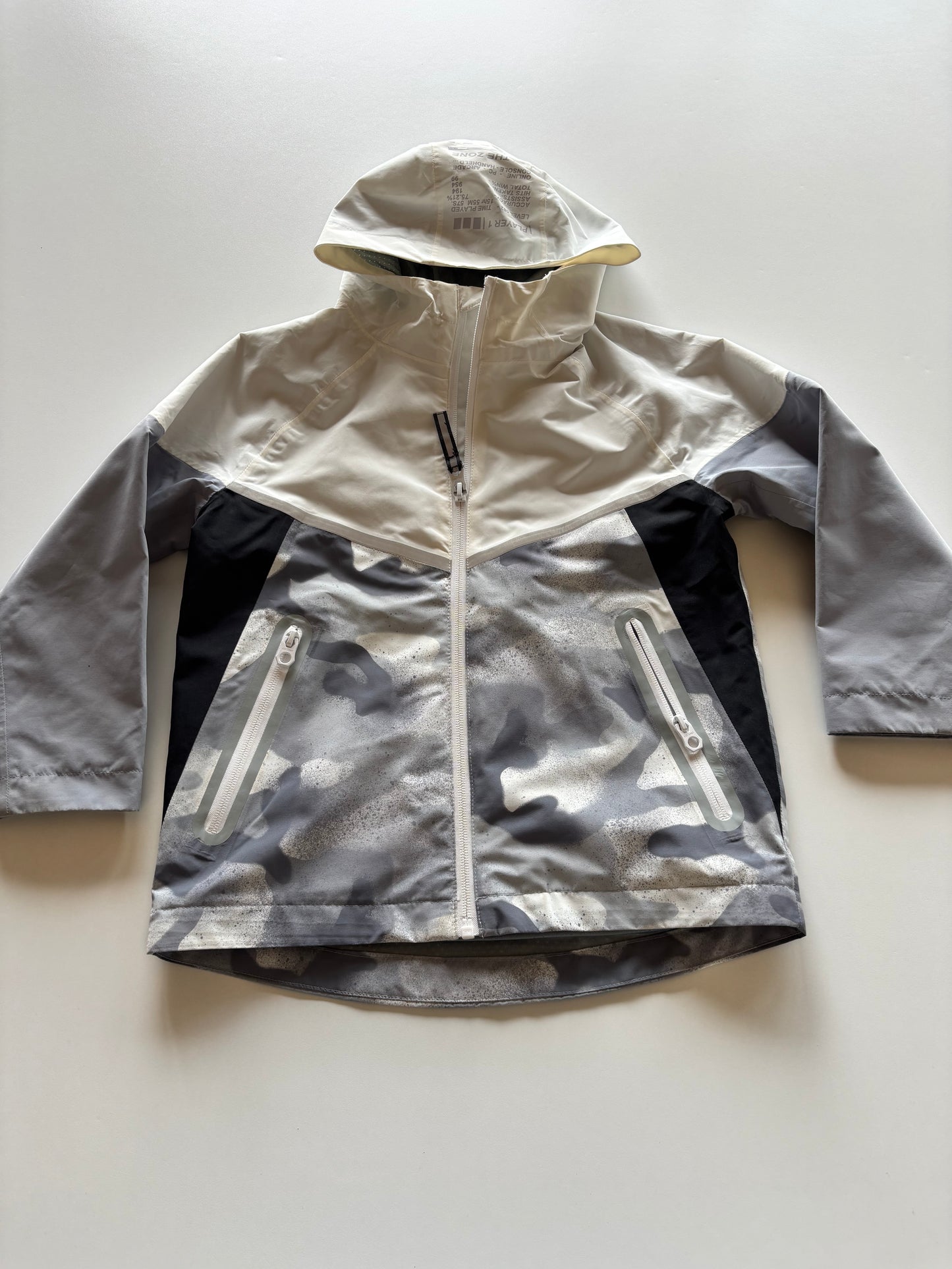 White & Grey Camo Jacket